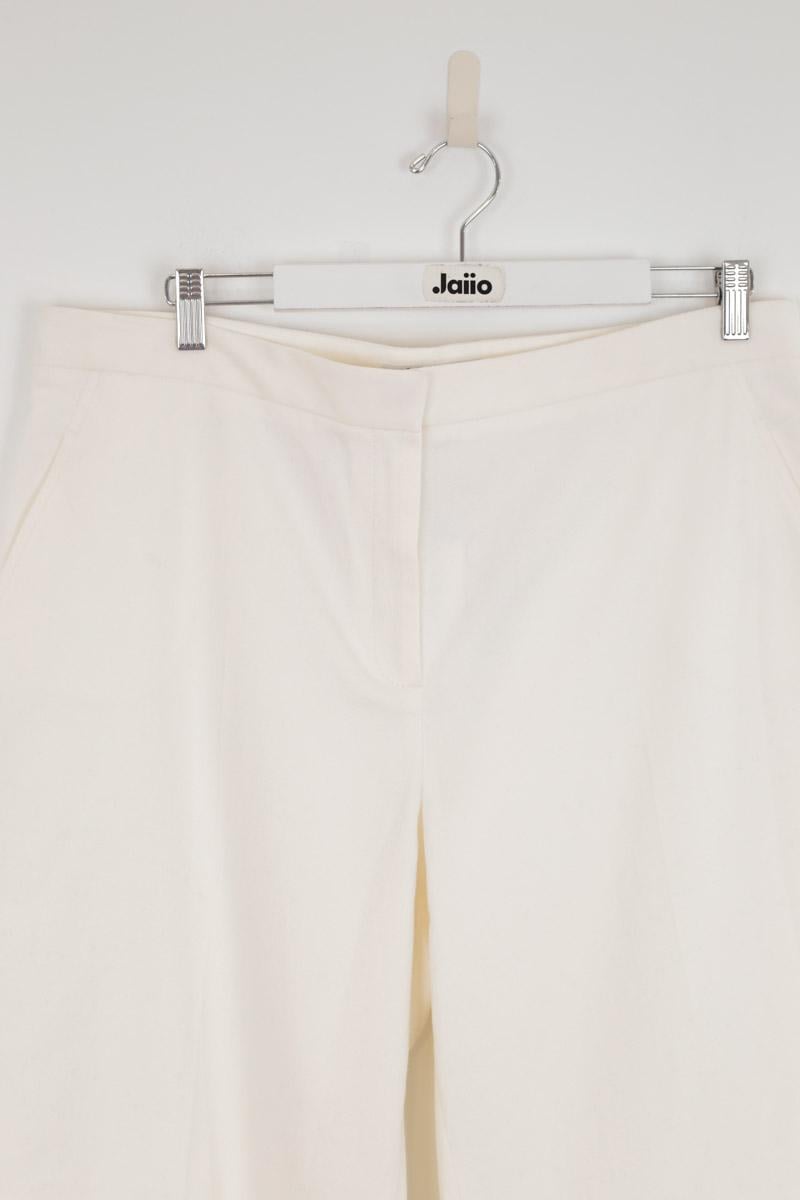 Wide cotton trousers  LK BENNETT - Seconde Main White