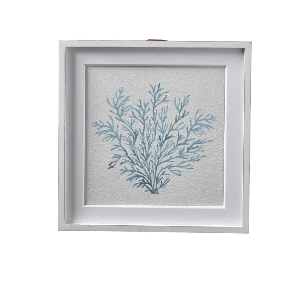 Frame with coral poster in MDF FACTORY White