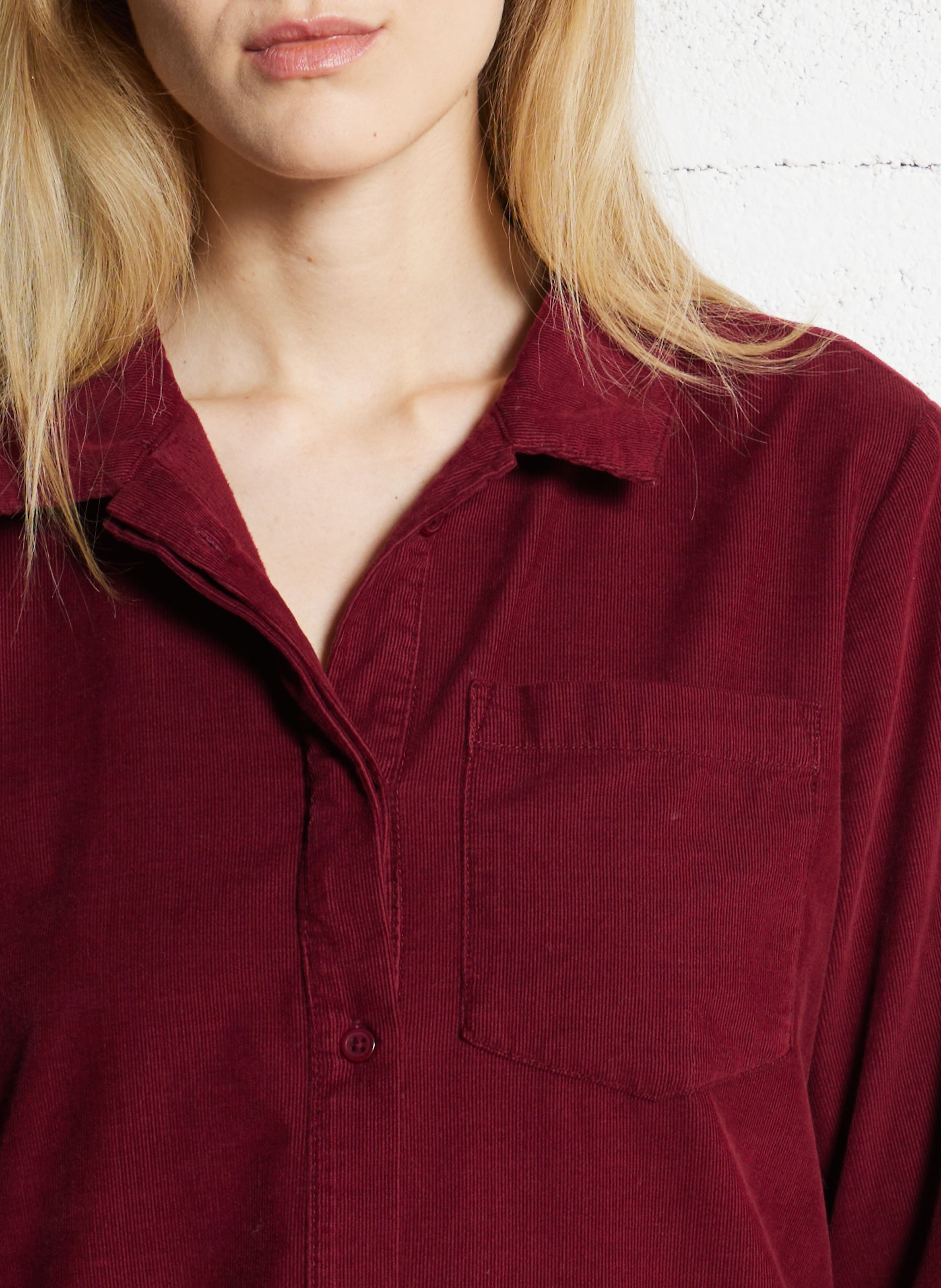 Robe courte en coton NICE THINGS Prune