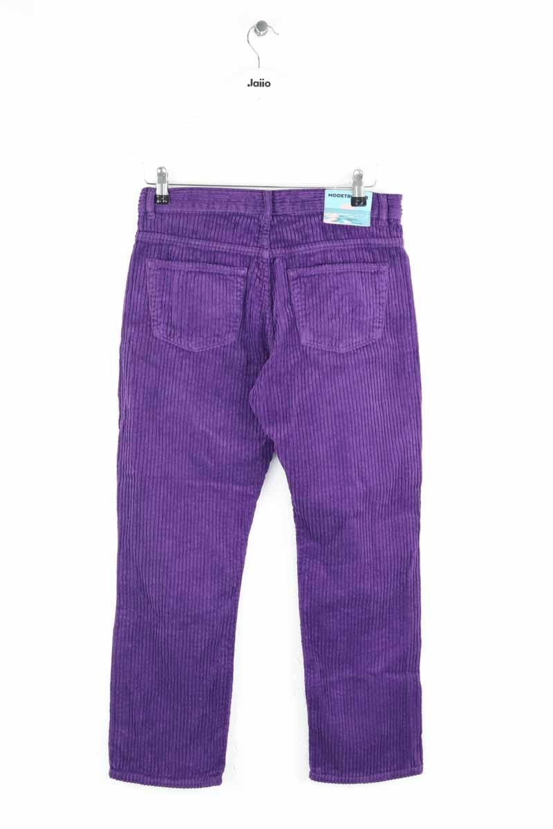 Slim-fit cotton cargo pants MODETROTTER - Seconde Main Purple