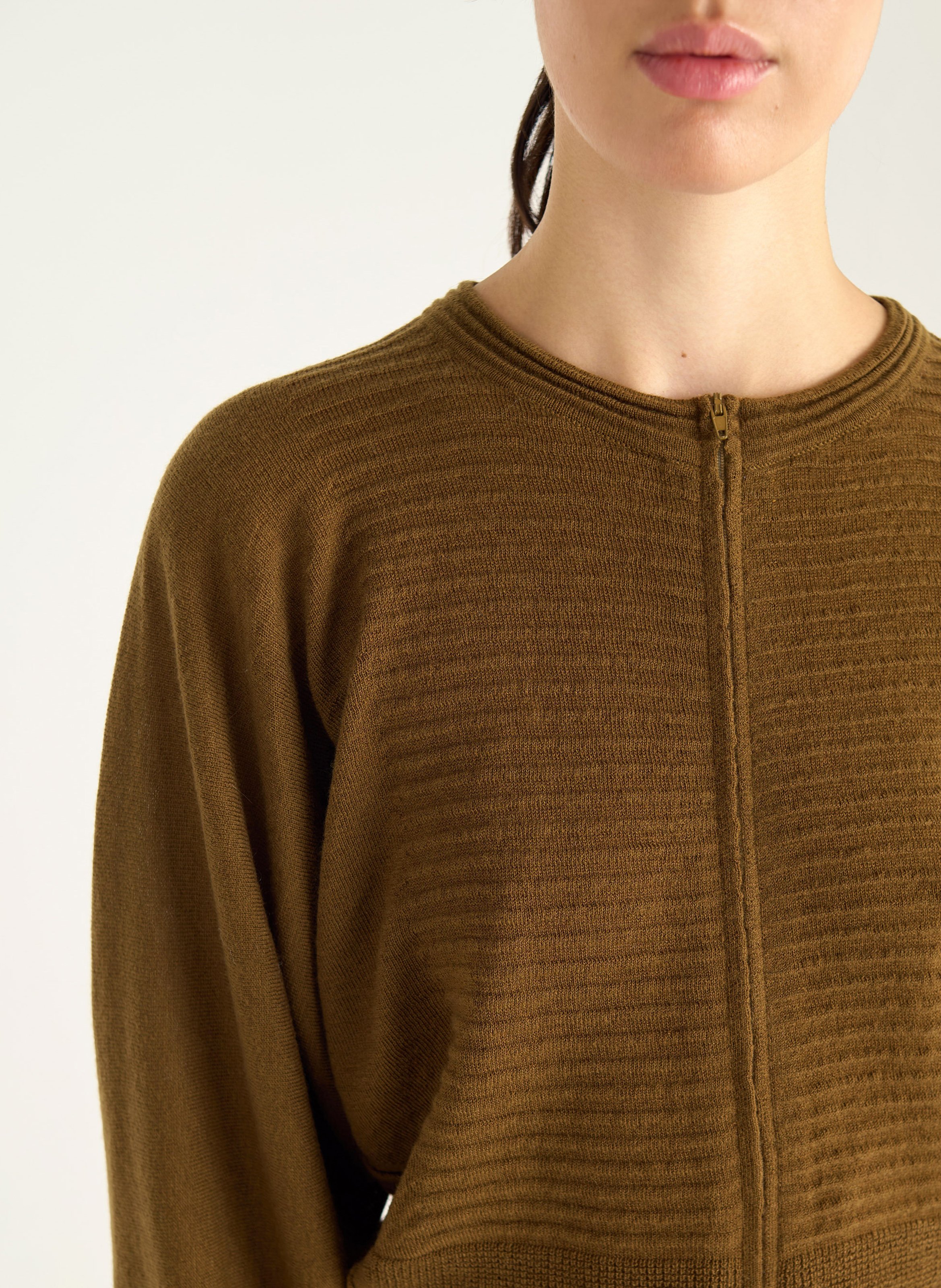 Oversized, wollen vest COTELAC Groen