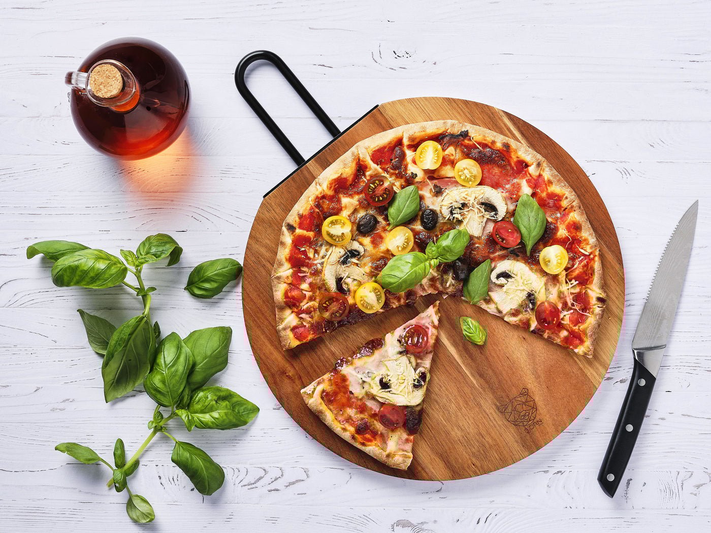 Acacia Wood Cutting Board Stine - ø31cm BJORN Brown