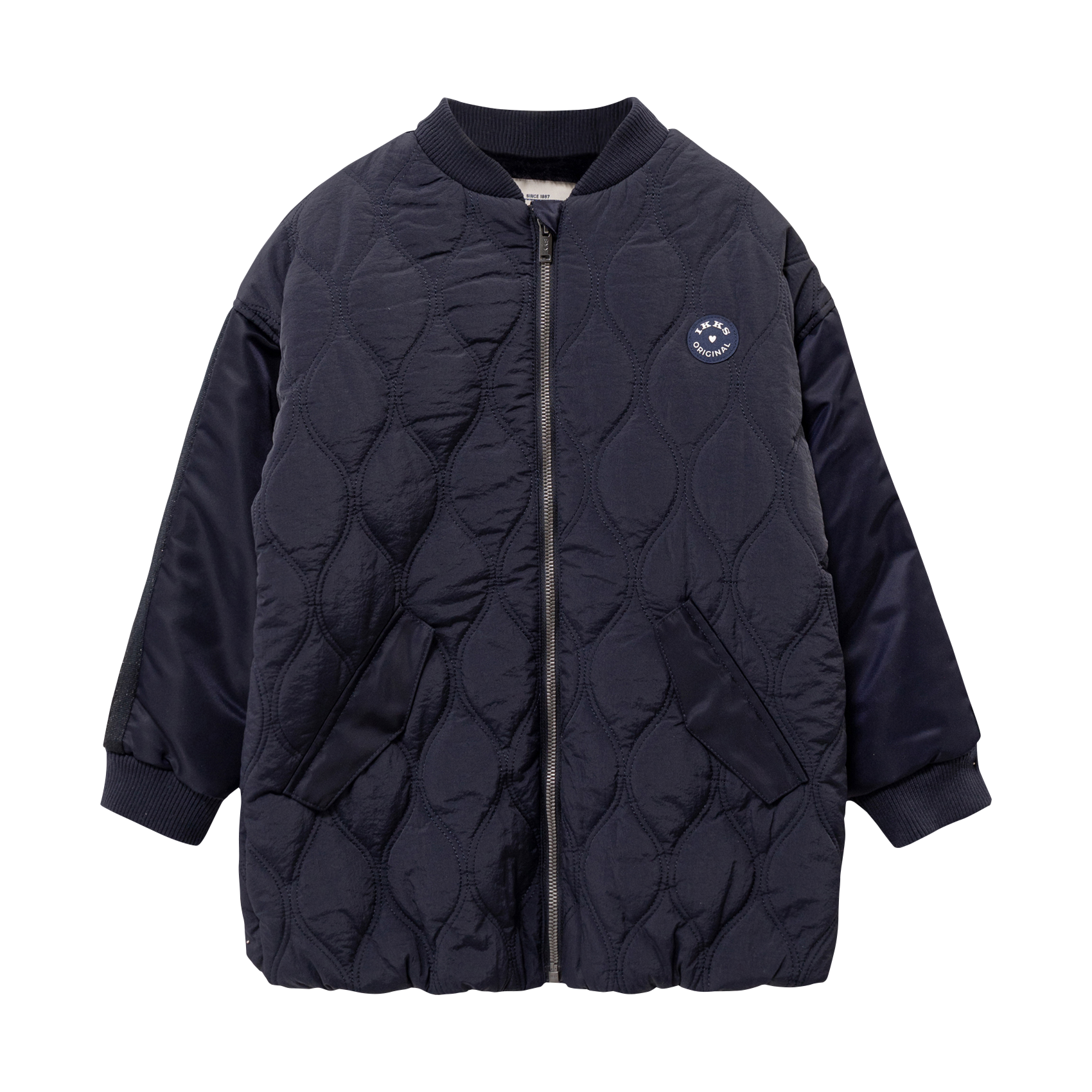 Manteau matelassé col rond rond IKKS JUNIOR Bleu