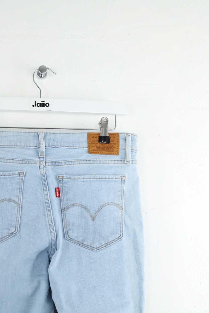 Cotton straight jeans LEVI'S - Seconde main Blue