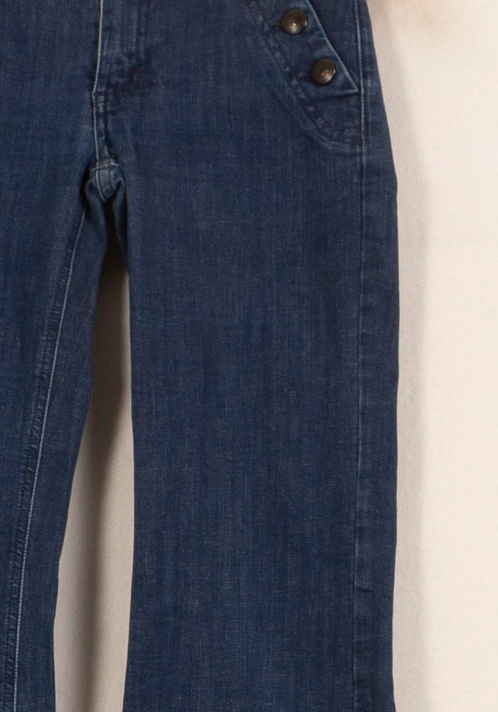 Cropped slim jeans with studs COMPTOIR DES COTONNIERS - Seconde main Blue