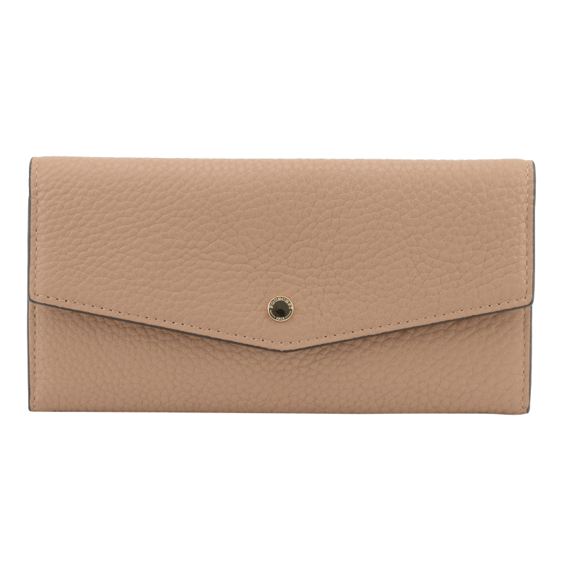 Leather coin purse POURCHET Brown