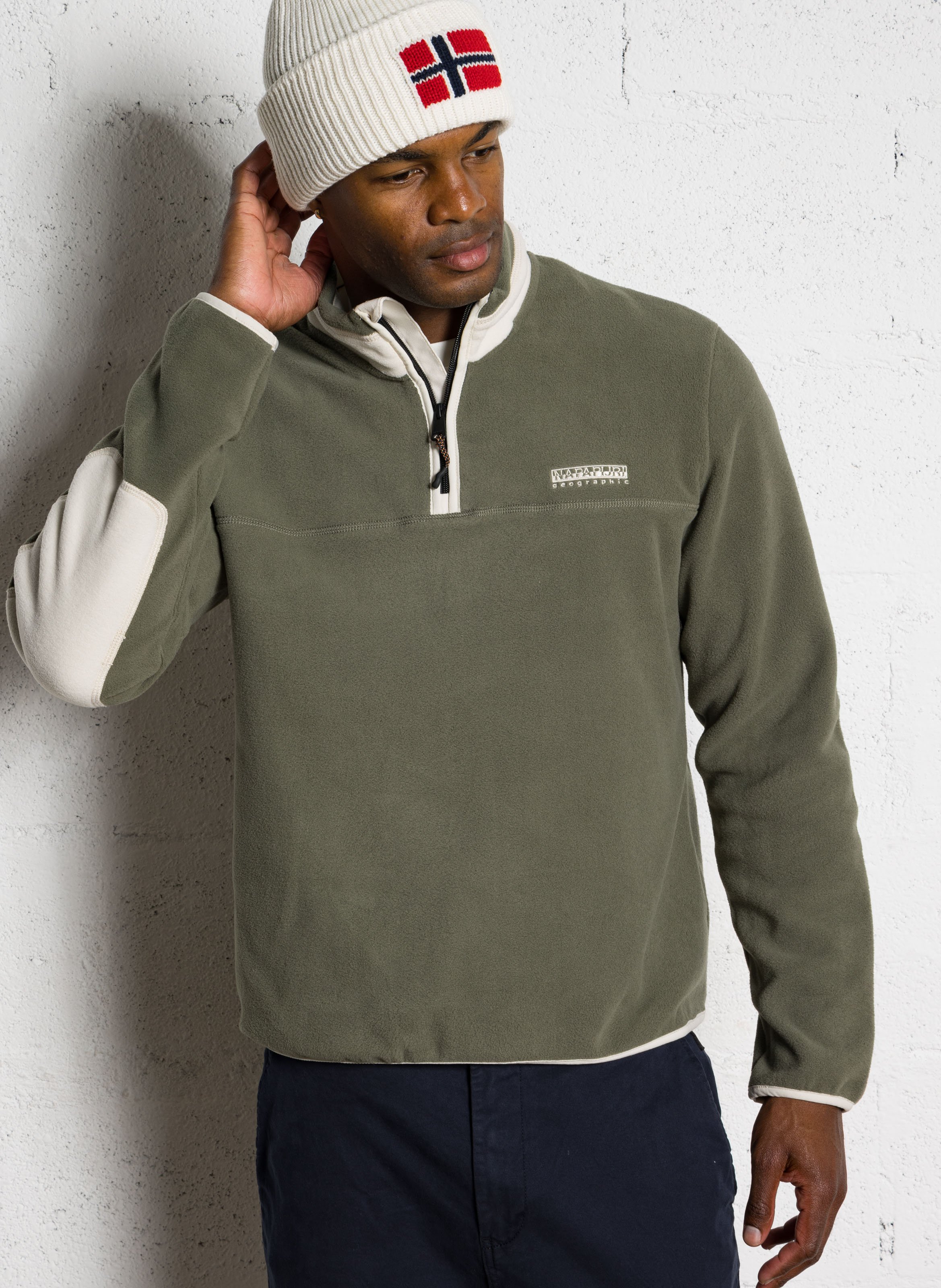 Rechte fleece met opstaande kraag NAPAPIJRI