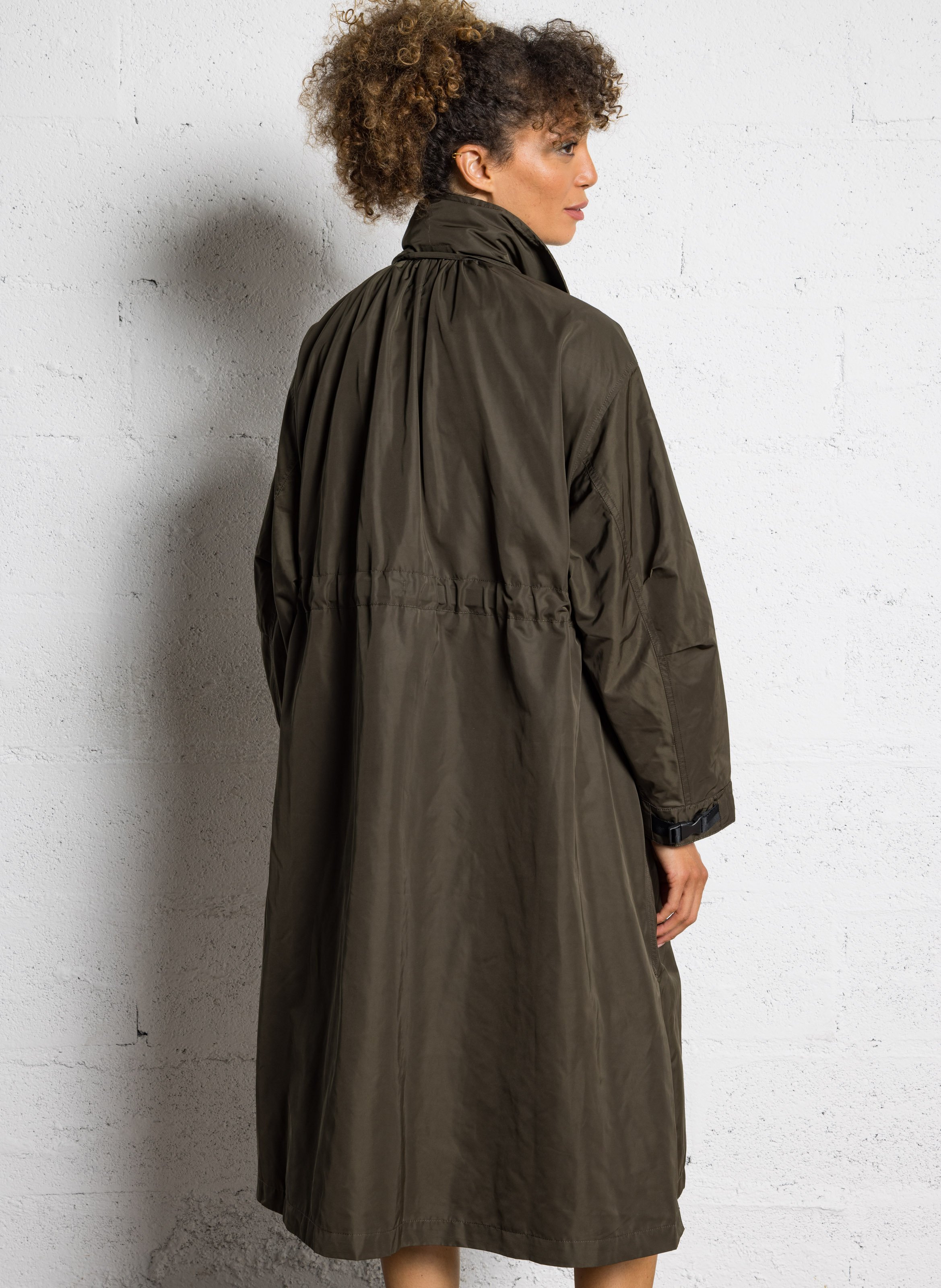 Parka met opstaande kraag BERENICE Kaki