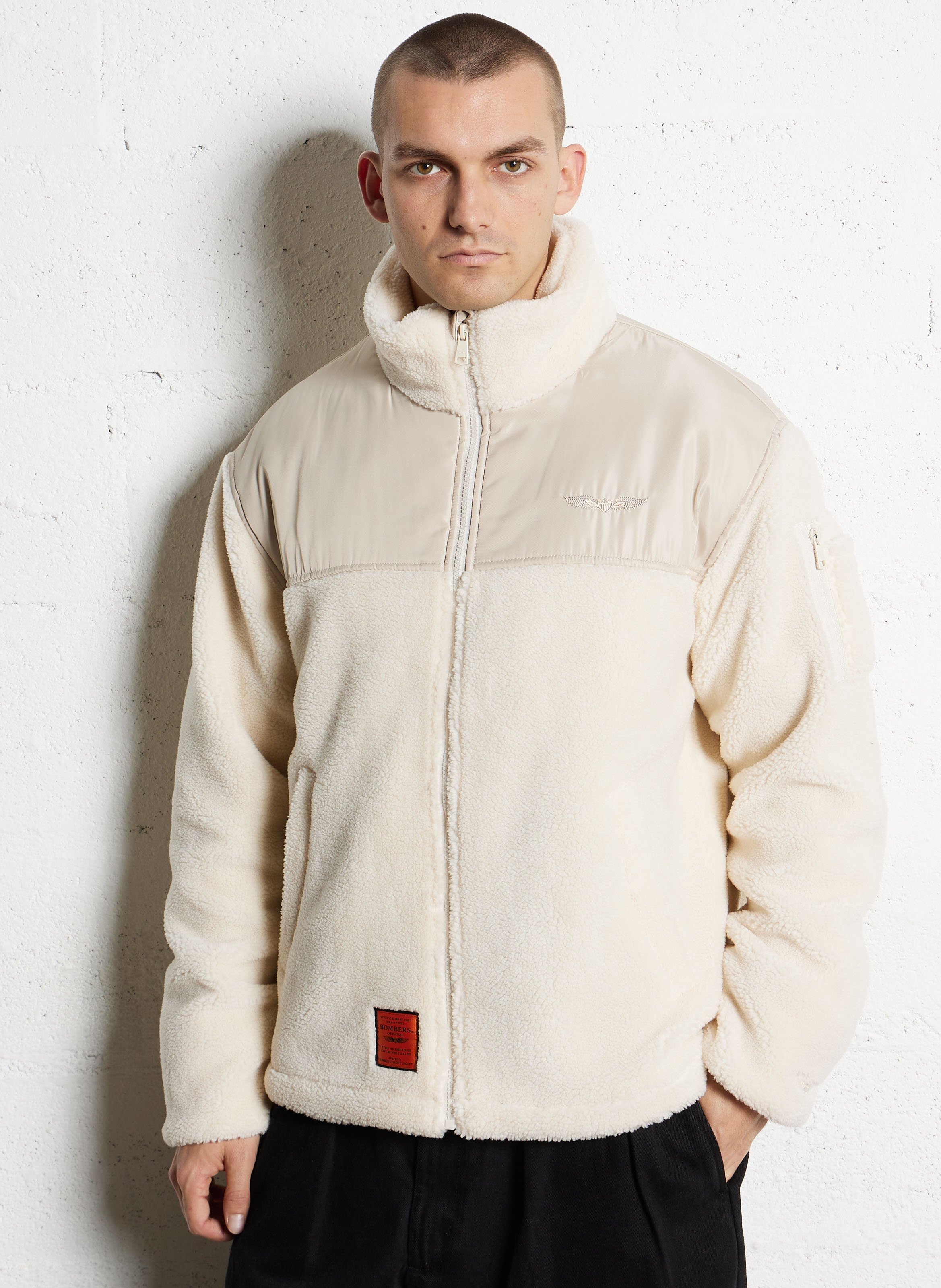 Oversized jasje met opstaande kraag BOMBERS ORIGINAL