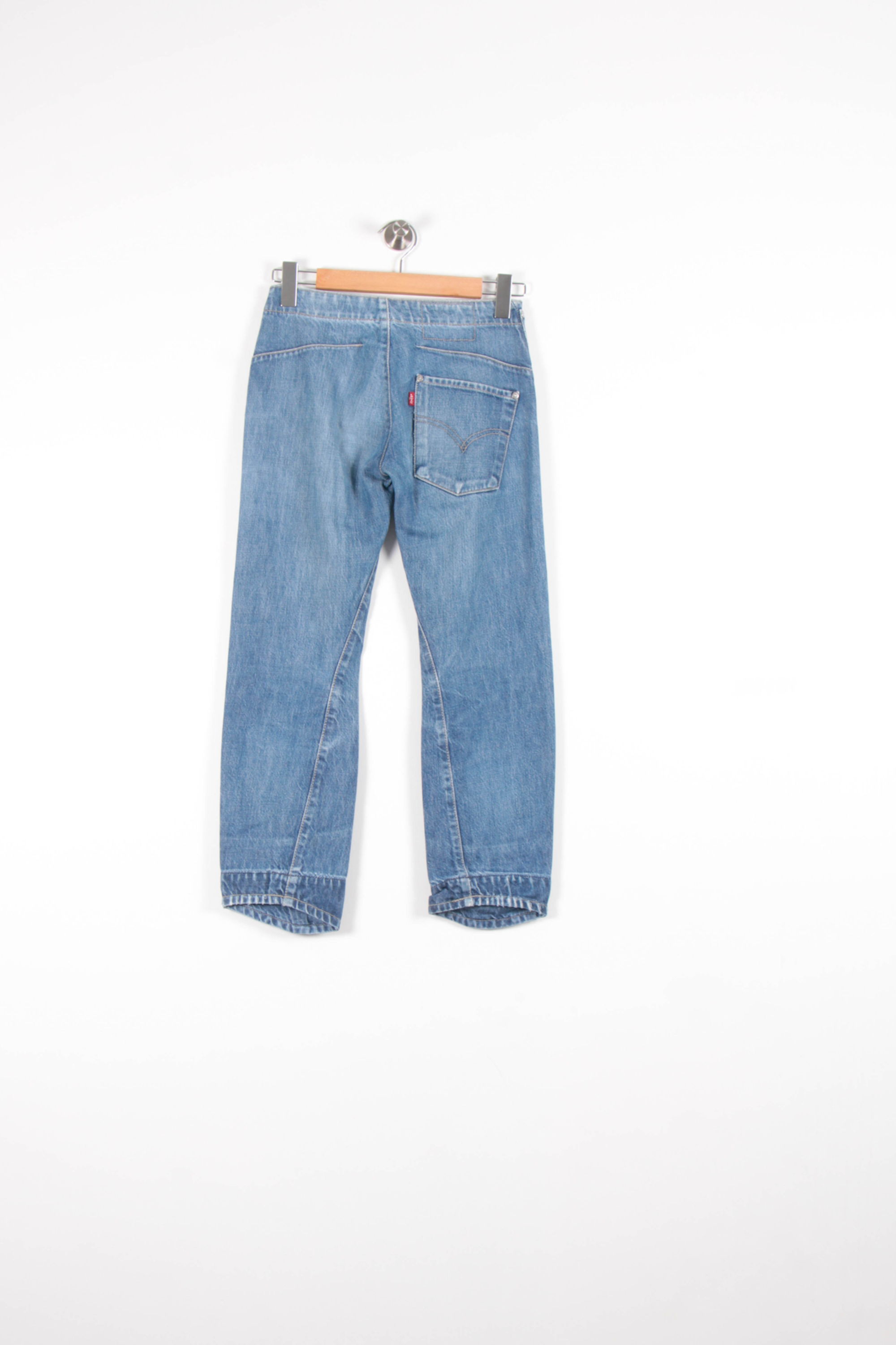 Cropped slim jeans with studs LEVI'S - Seconde main Blue