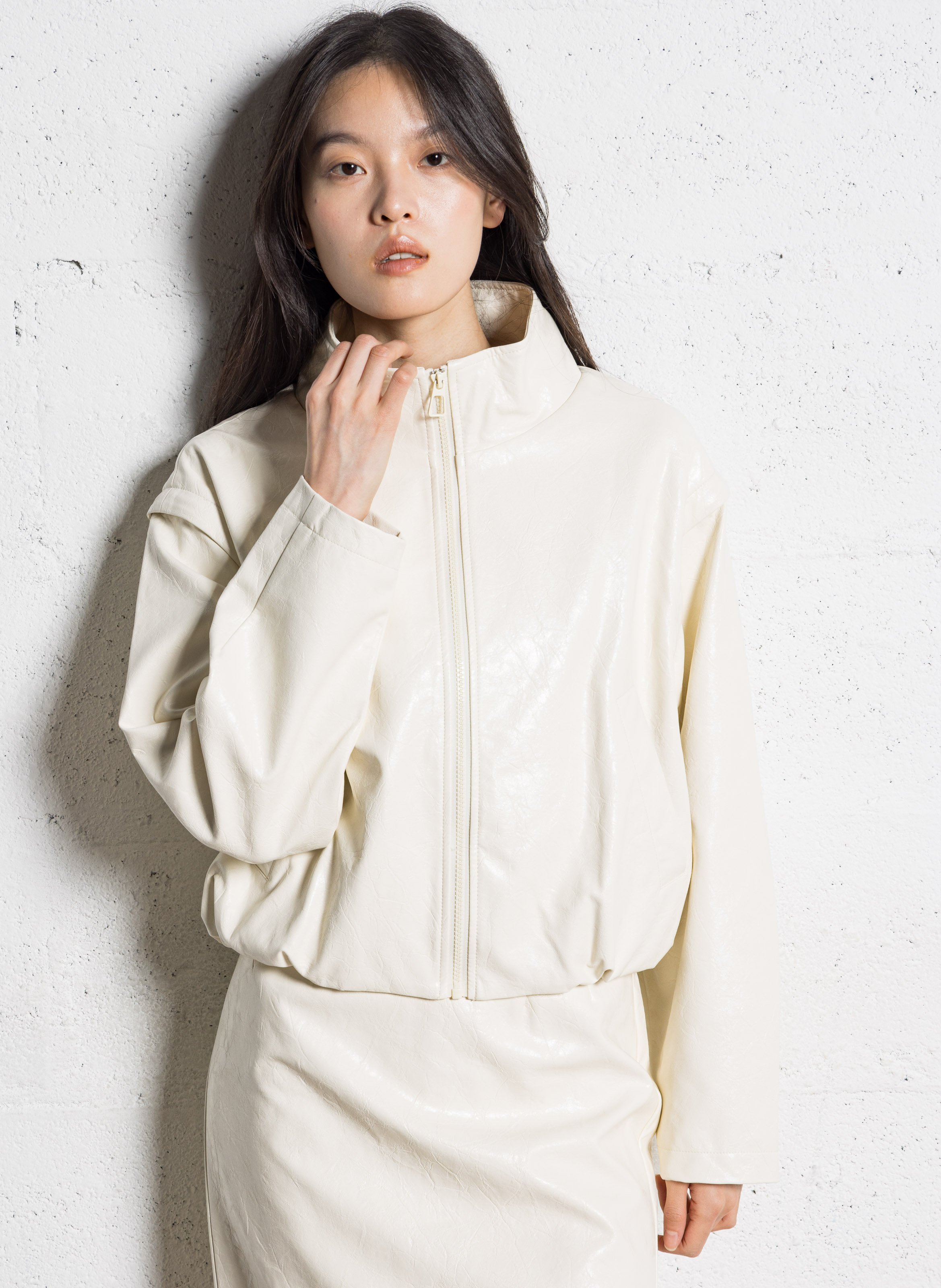 Oversize-Blouson mit Stehkragen IKKS