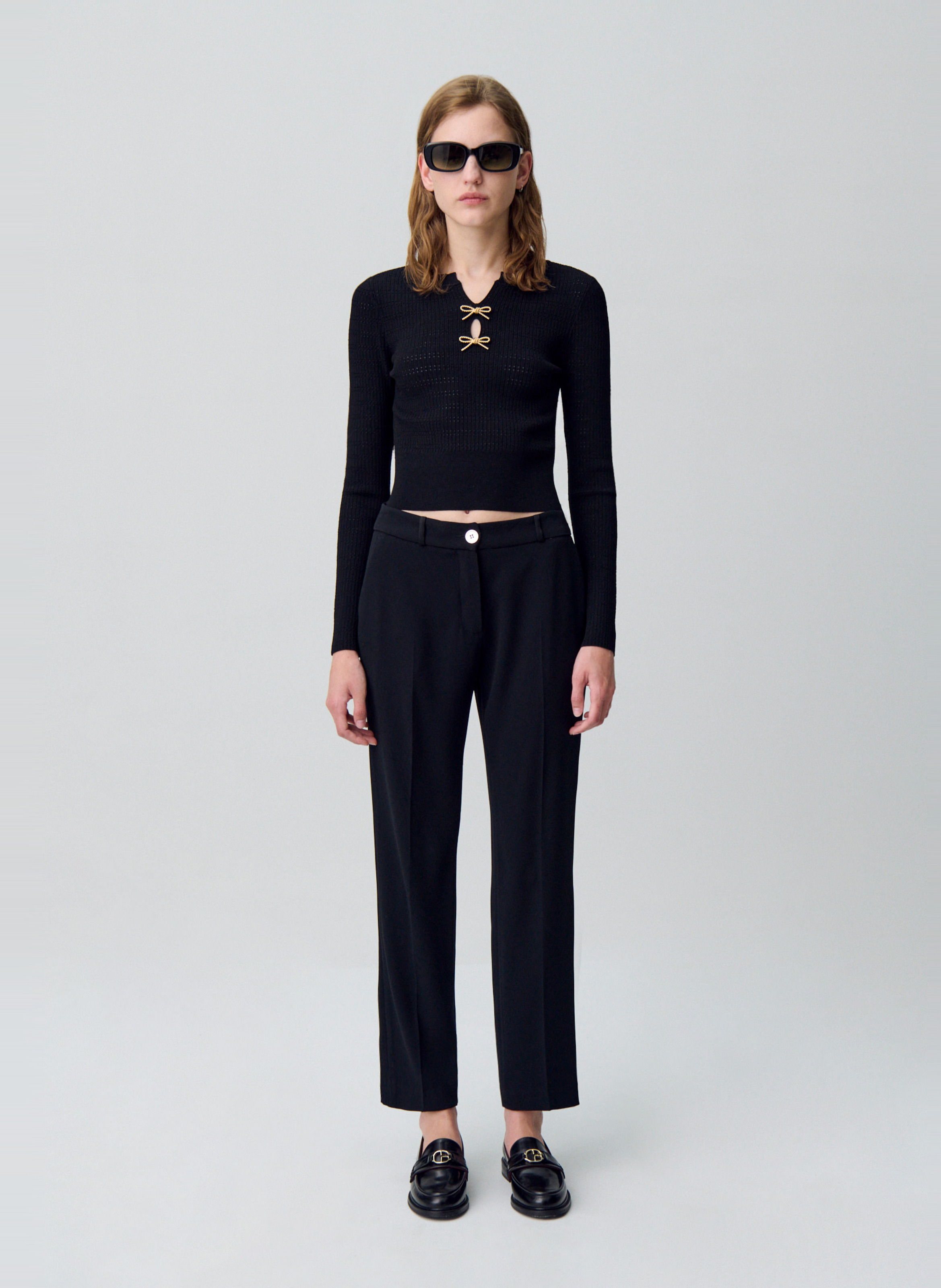 Pantalon droit CLAUDIE PIERLOT Bleu