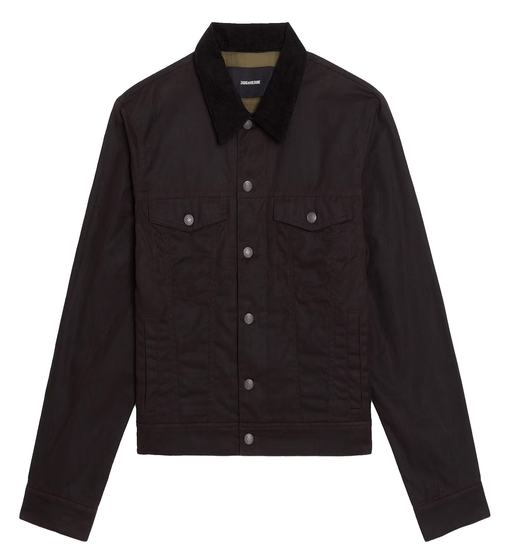 Cotton jacket with classic collar ZADIG&VOLTAIRE Brown