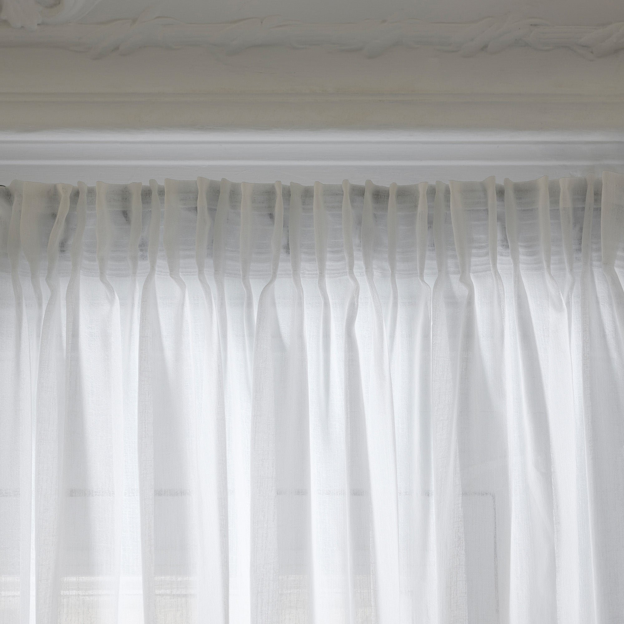 Madura - voilage milos  en aspect lin vaporeux blanc 280x350 cm MADURA Blanc