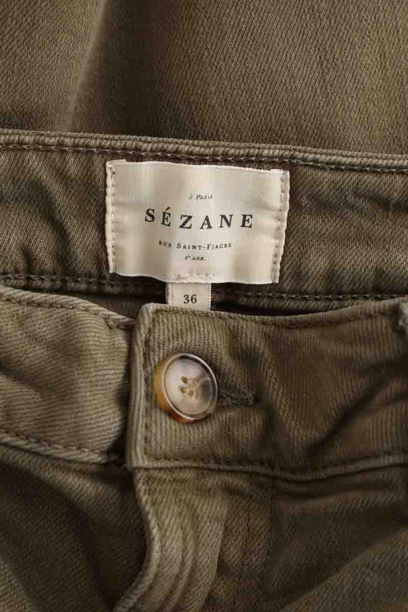 - Straight-leg jeans
- 5 pockets
- Straight cut
- Faded effect SEZANE - Seconde main Khaki