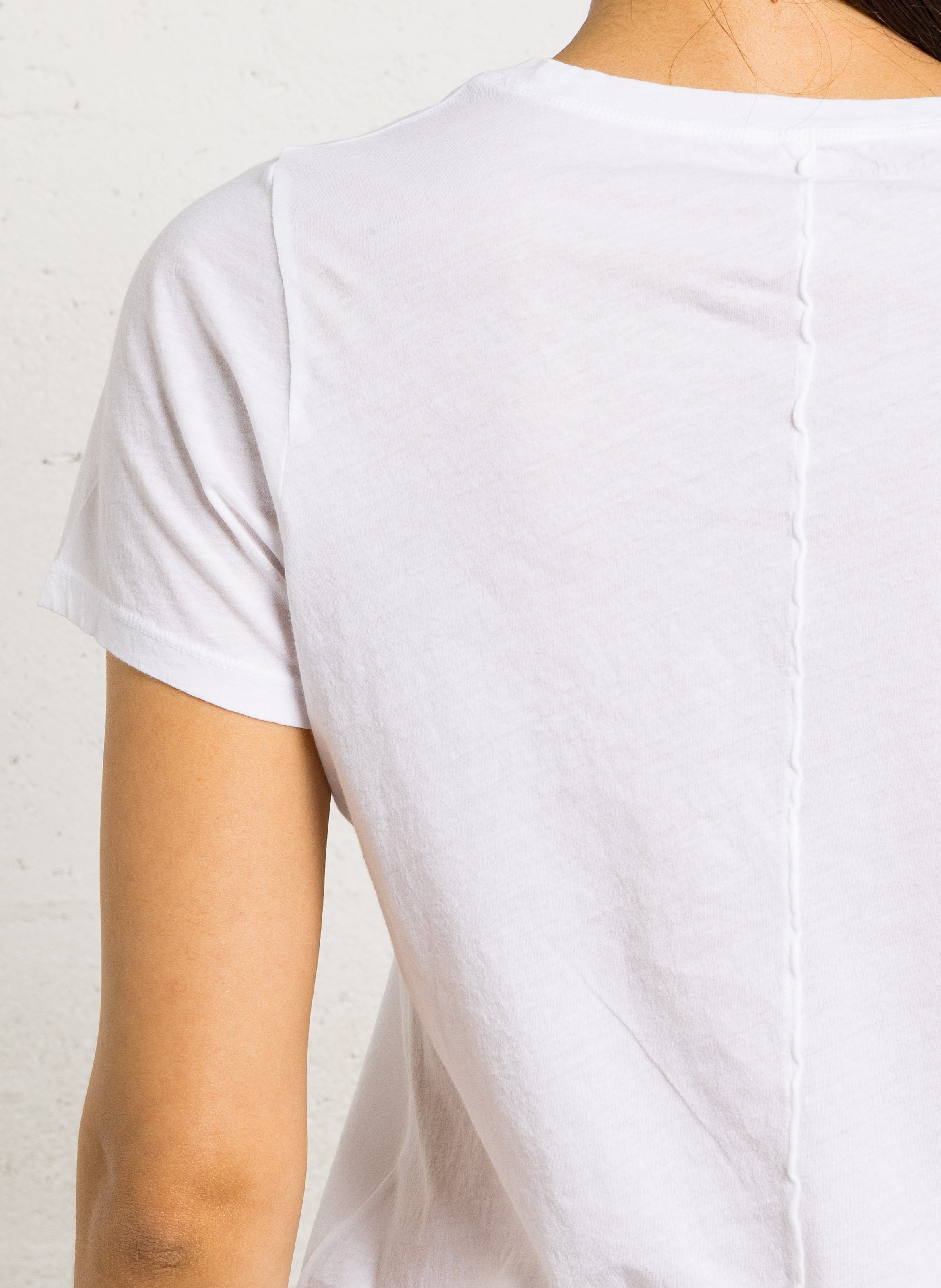 Recht, katoenen T-shirt HARTFORD Wit