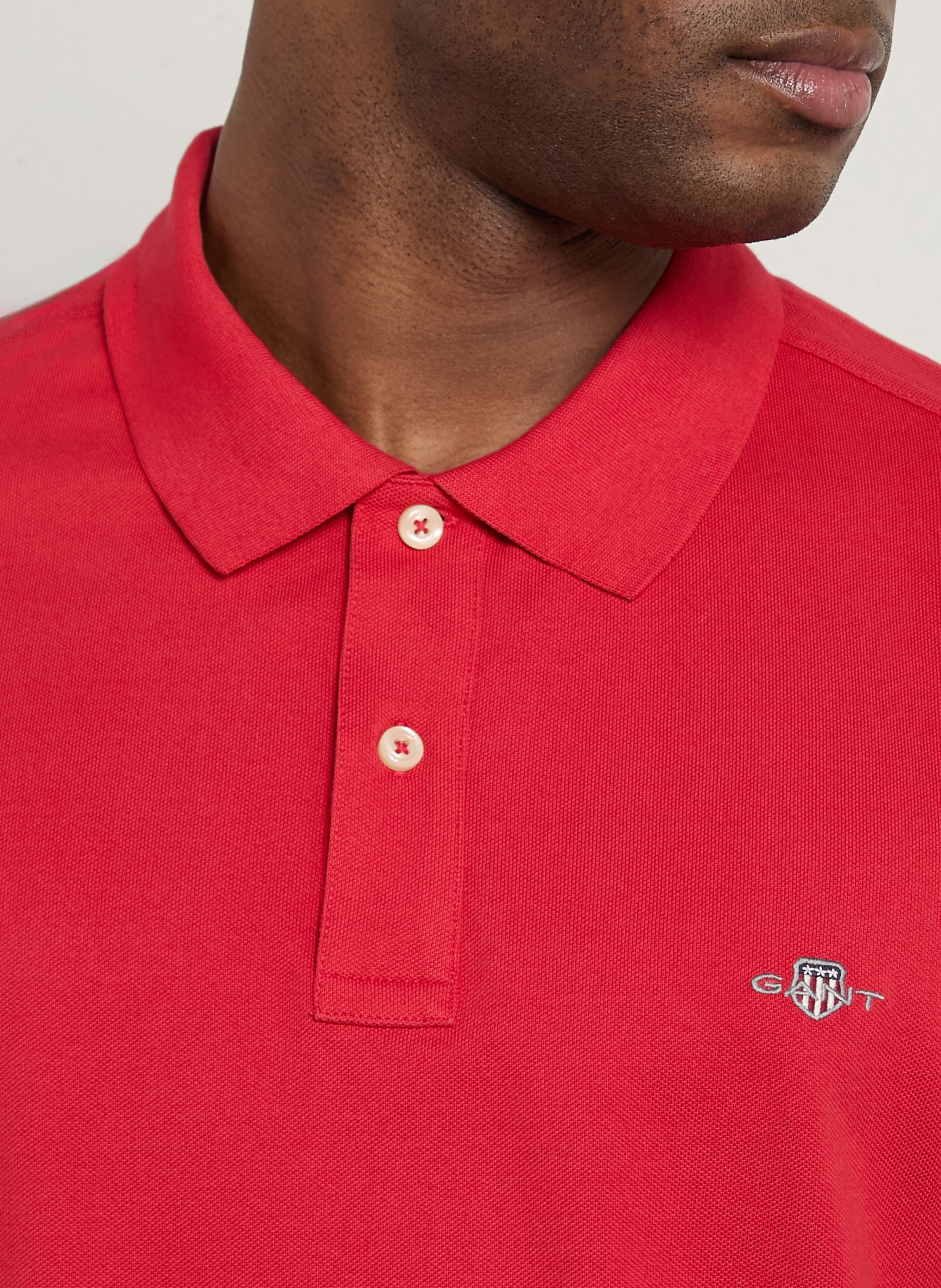 Cotton polo shirt GANT Red