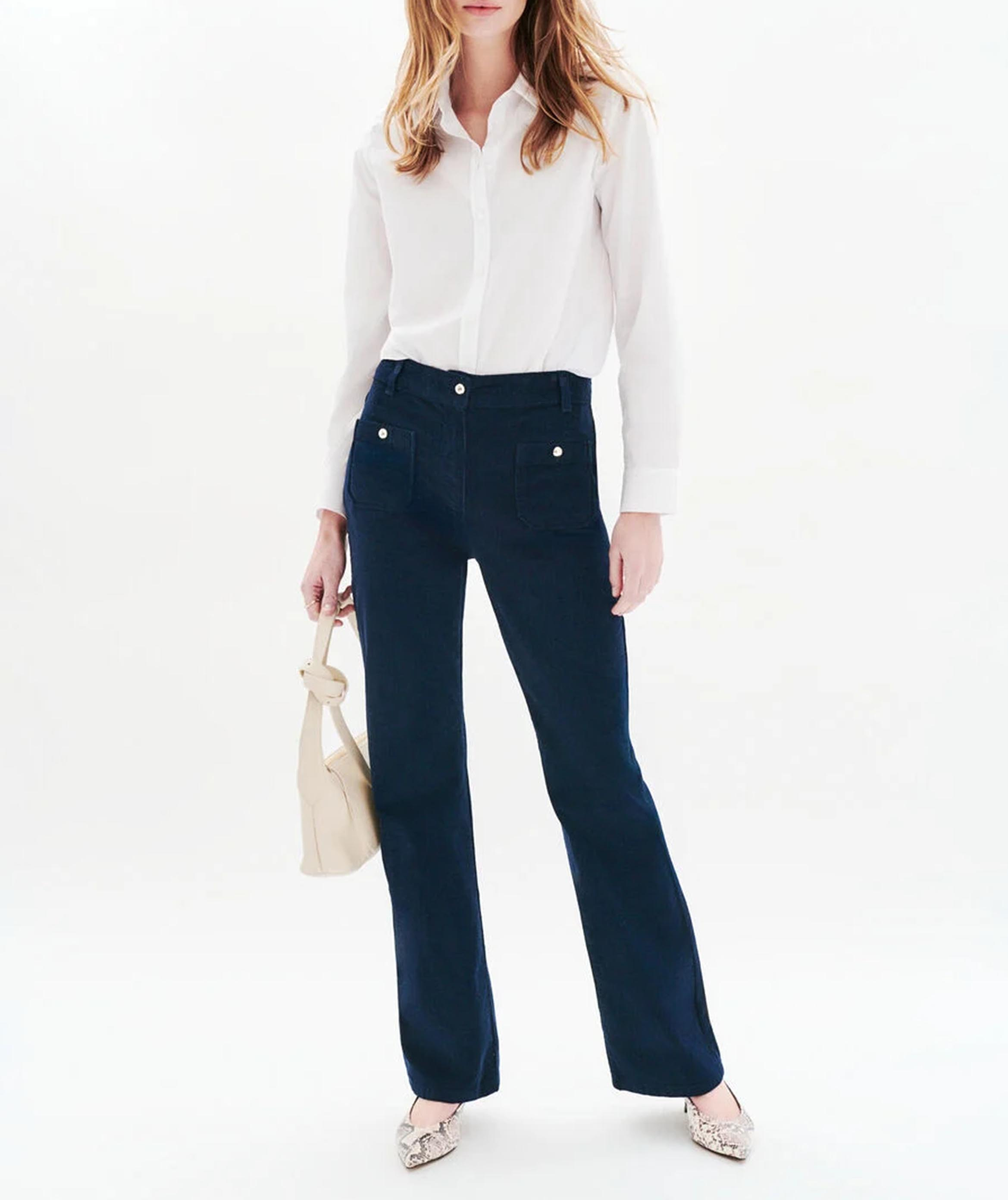 Pantalon flare CAROLL Bleu