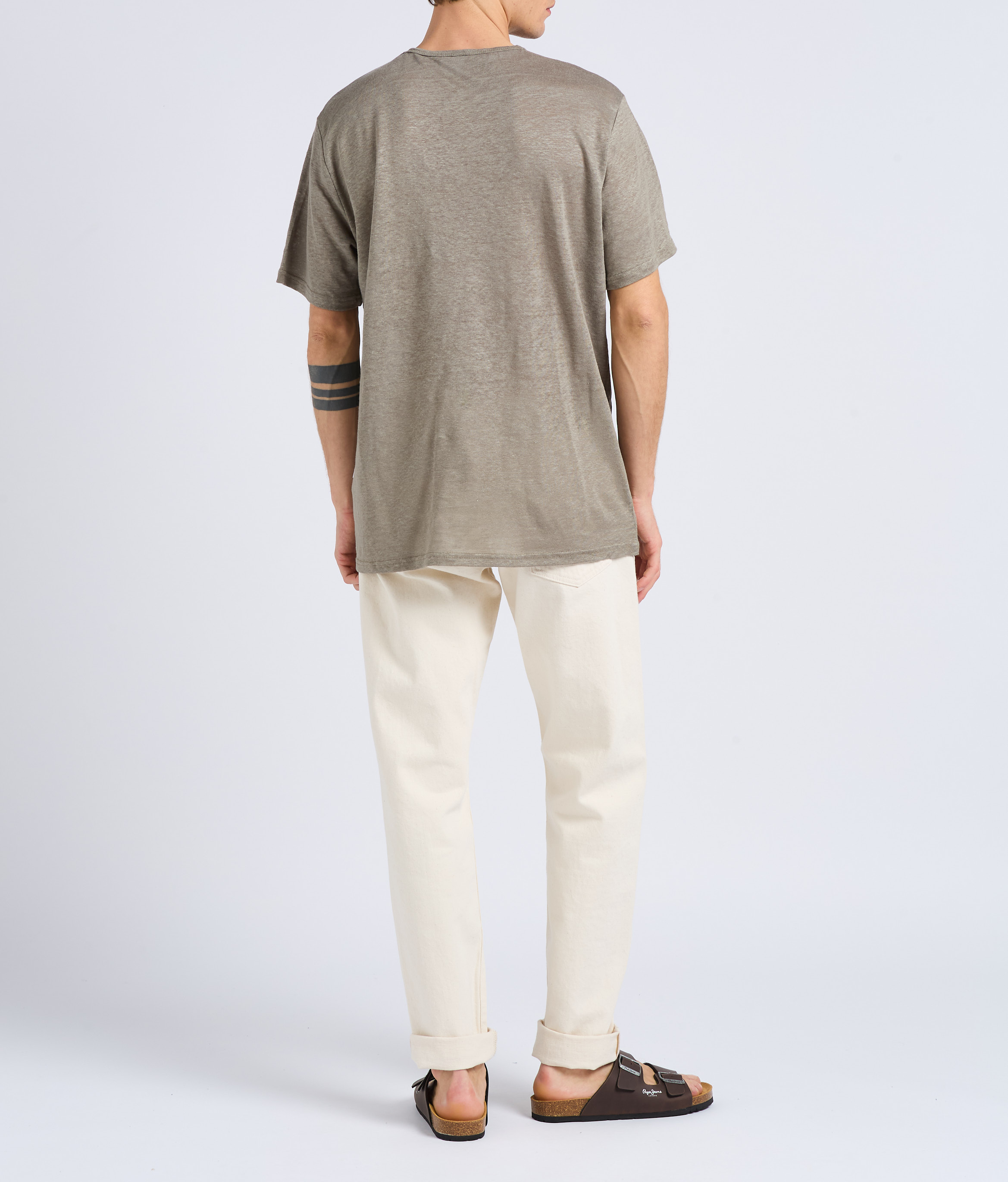 Sandales plates à boucles PEPE JEANS Marron