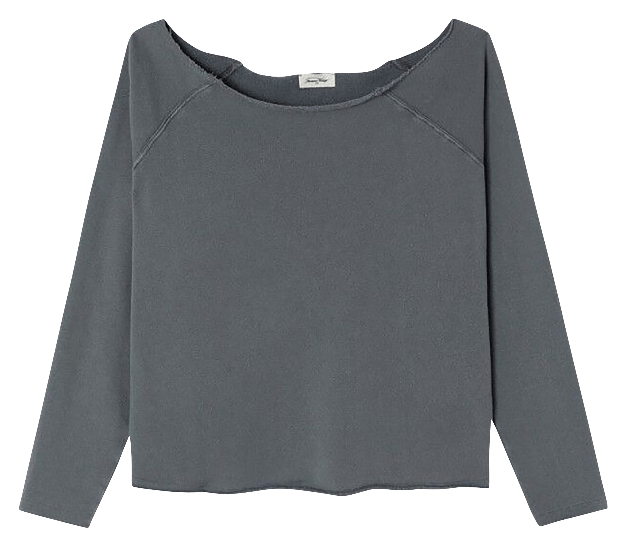 Sweat en coton col bateau AMERICAN VINTAGE Black