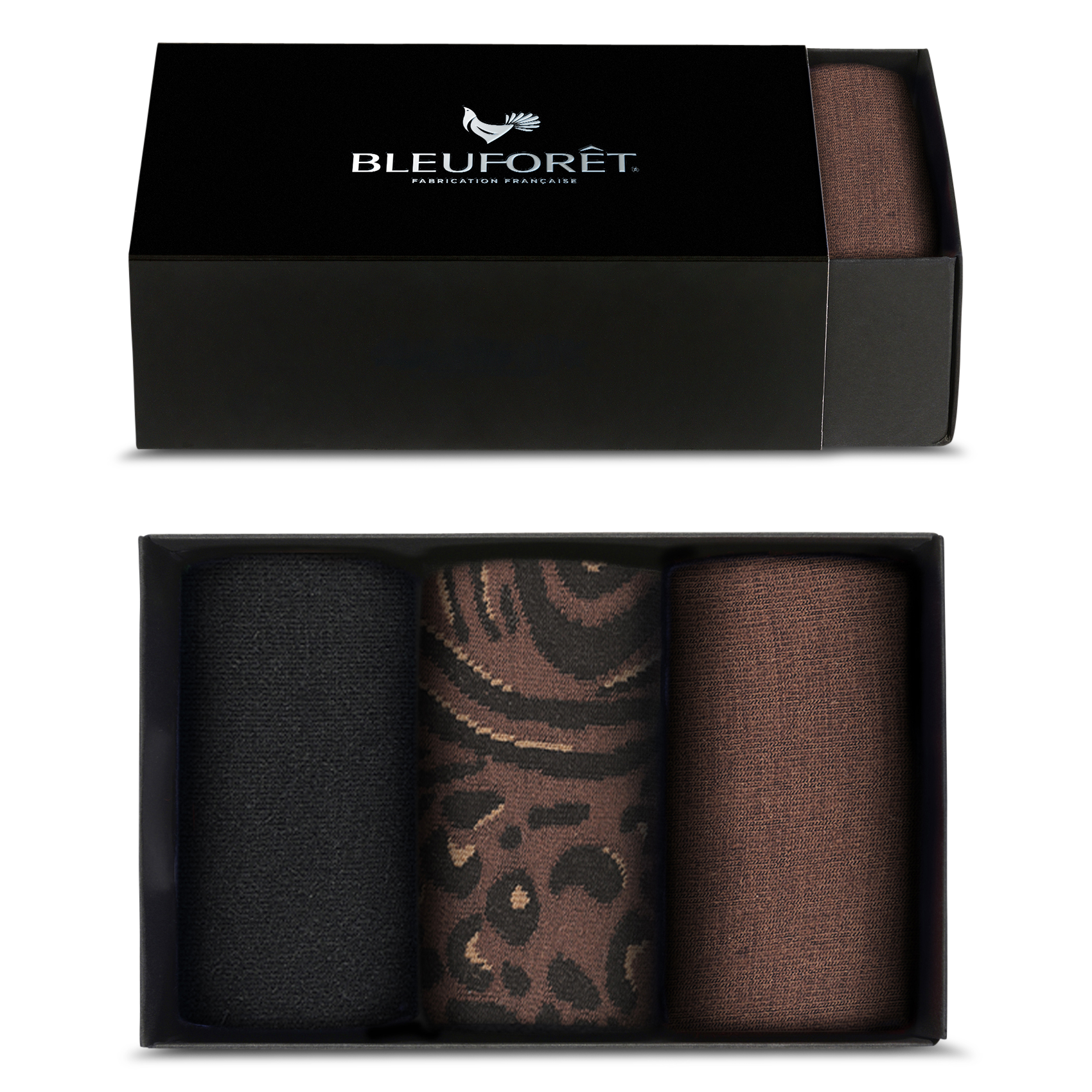 Lot de 3 chaussettes en laine mélangée BLEUFORET Noir