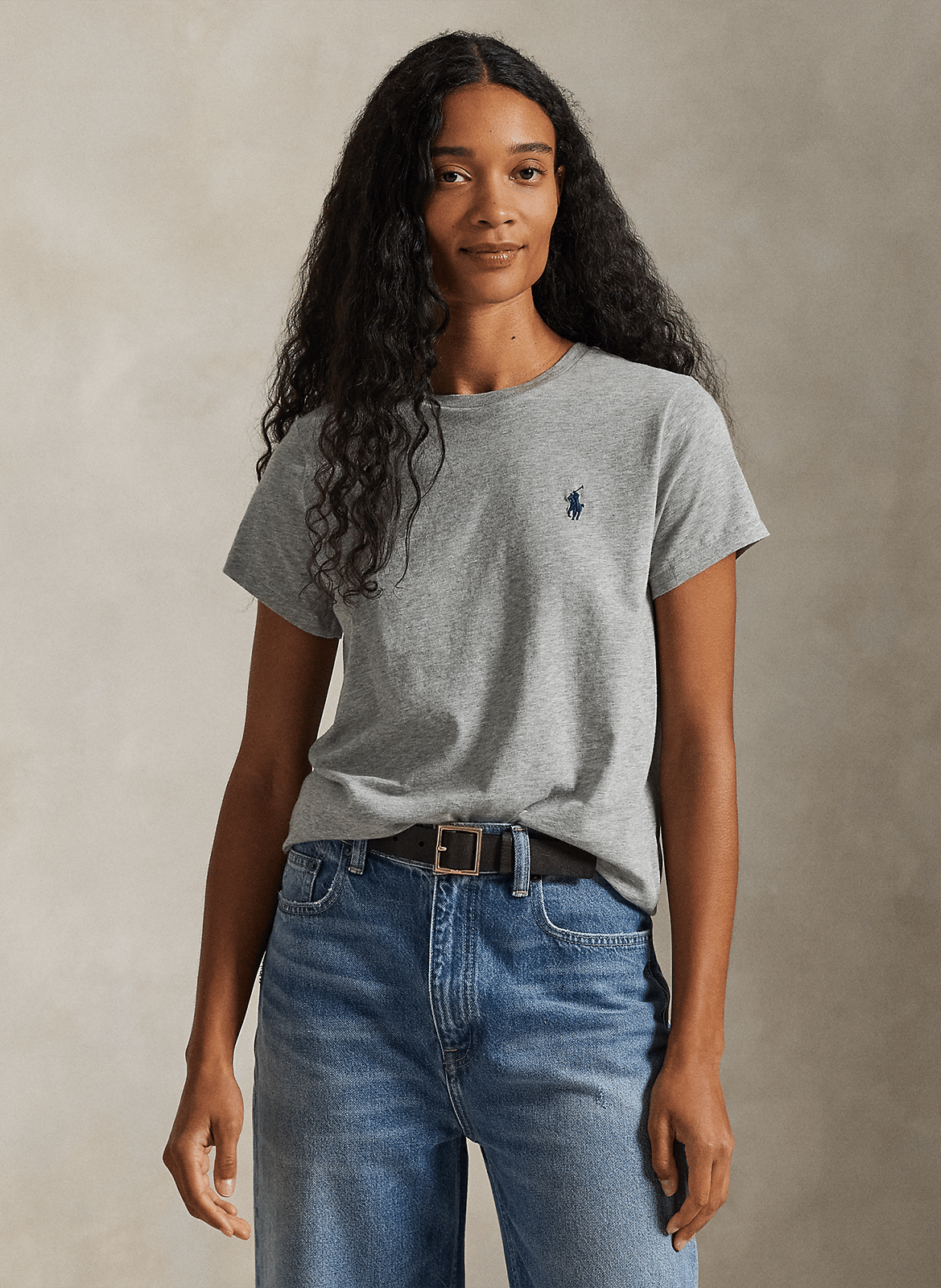 Short-sleeved plain t-shirt with logo POLO RALPH LAUREN