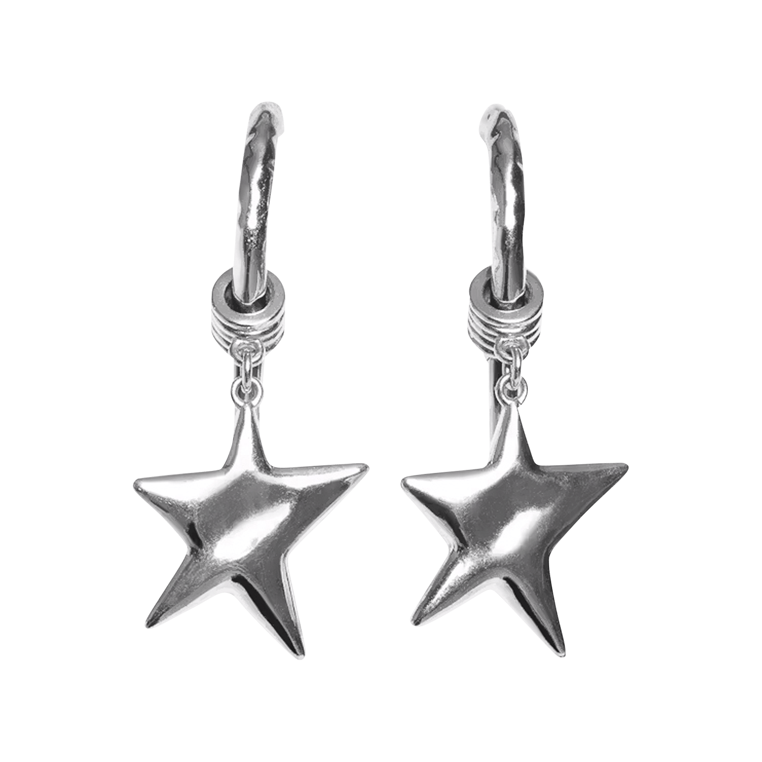 Boucles d'oreilles asymétriques étoiles ZADIG&VOLTAIRE Argent