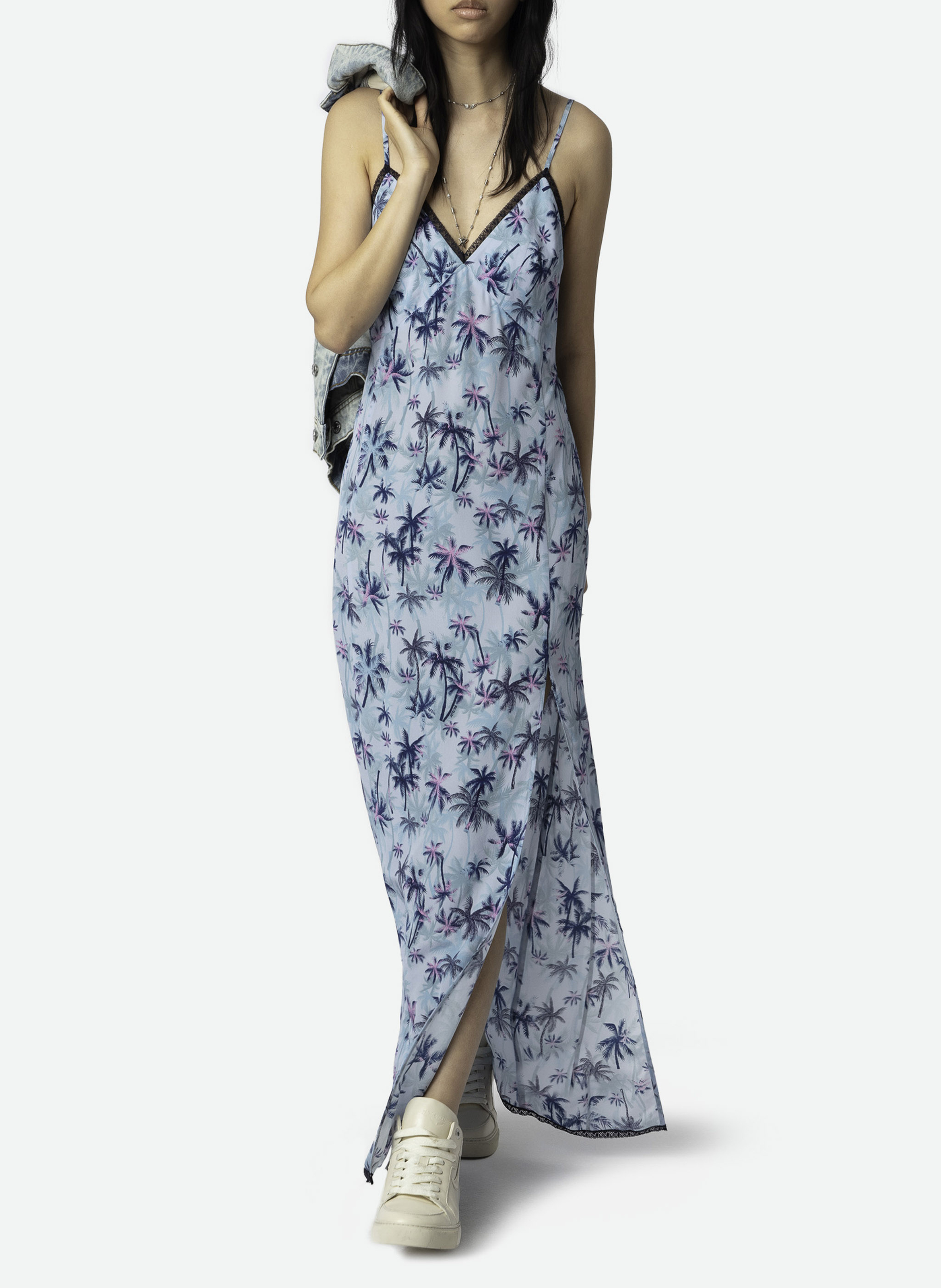 Kimono aus bedruckter Seide ZADIG&VOLTAIRE Blau