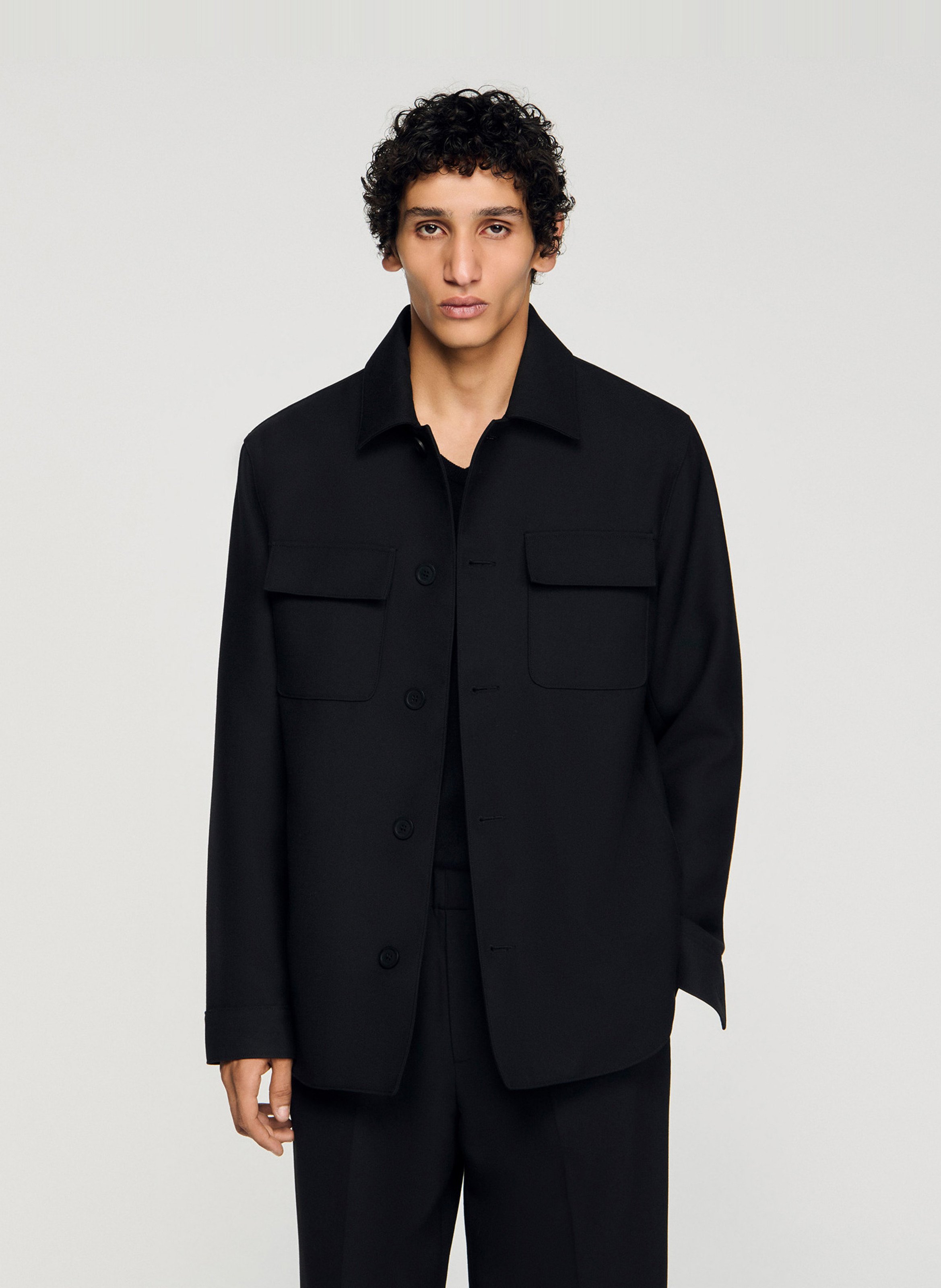 Surchemise col classique SANDRO Noir