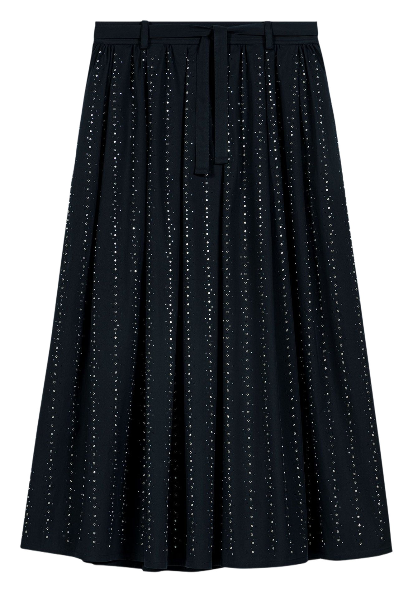 Gerende rok van katoenmix MAJE Blauw