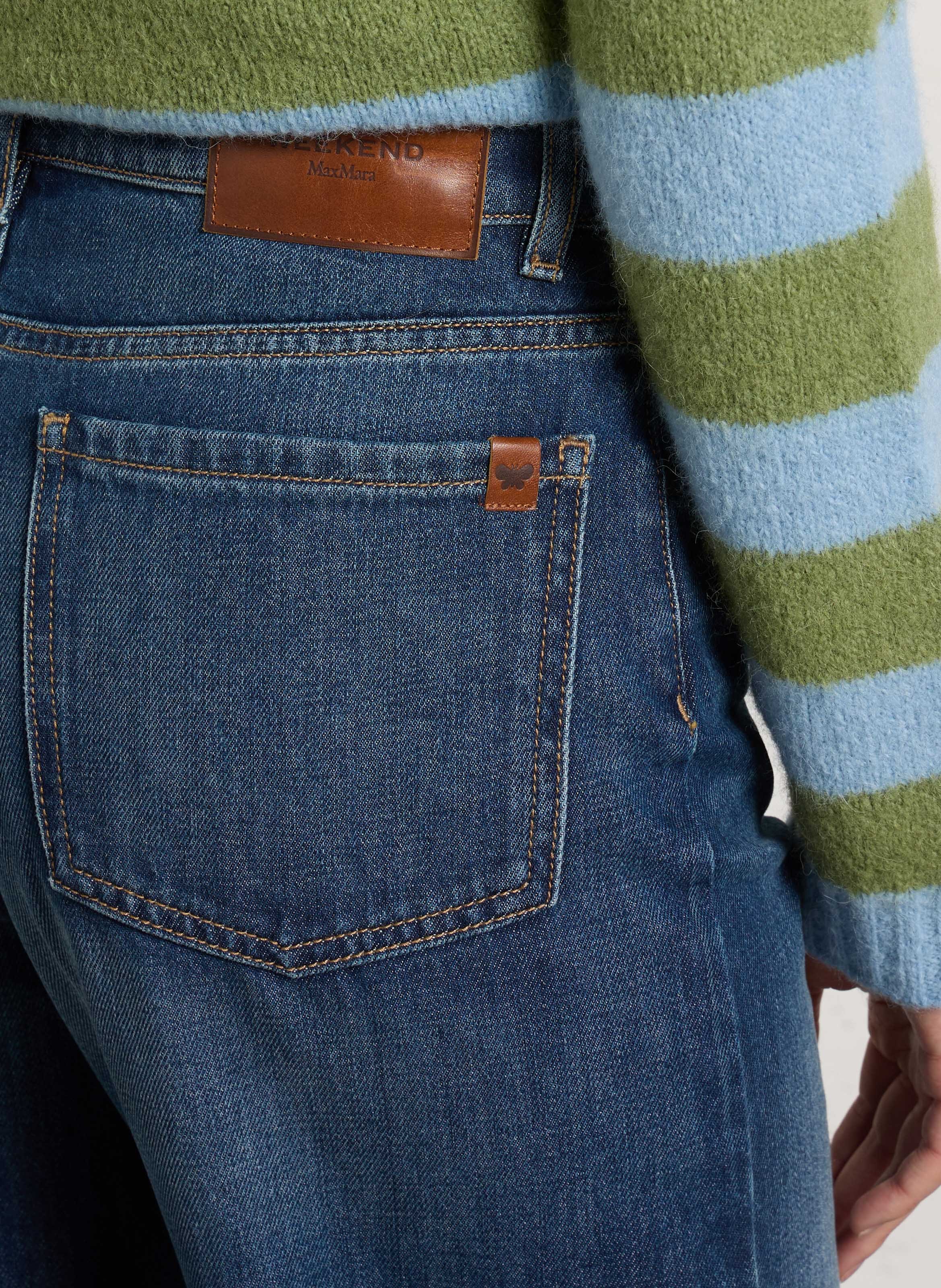 Straight Cut Jeans aus Baumwolle MAX MARA WEEK END Blau