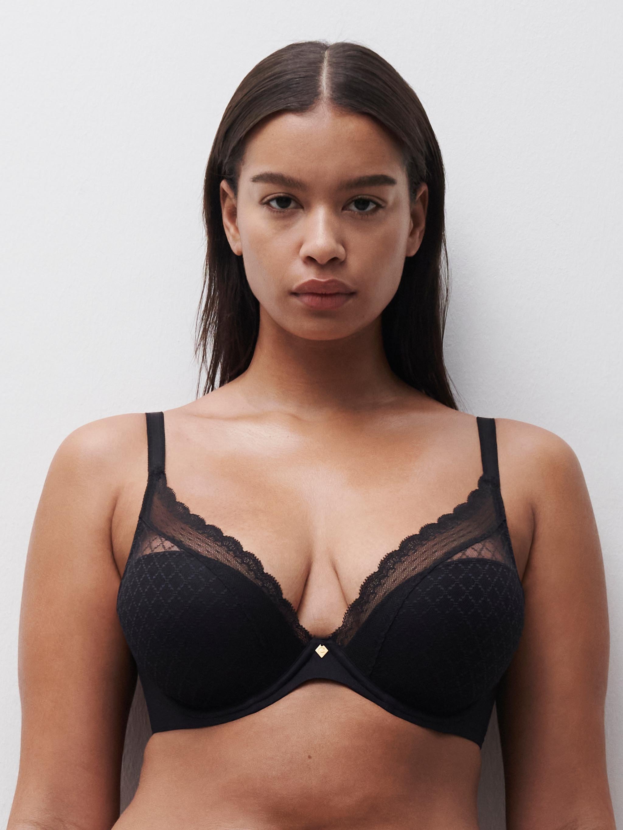 Plunge cup bra CHANTELLE Black
