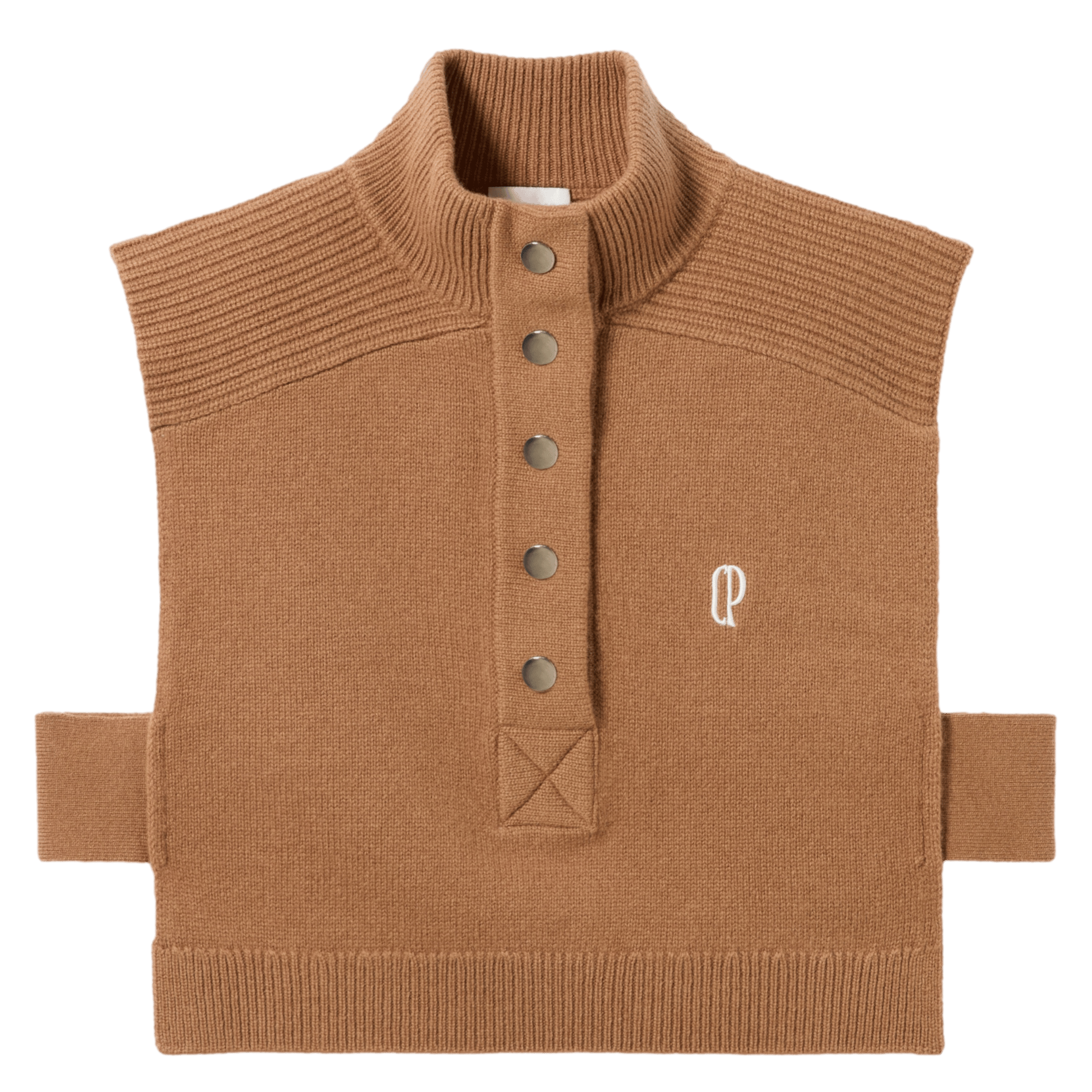 Plastron col montant boutonné en laine | Beige CLAUDIE PIERLOT Femme