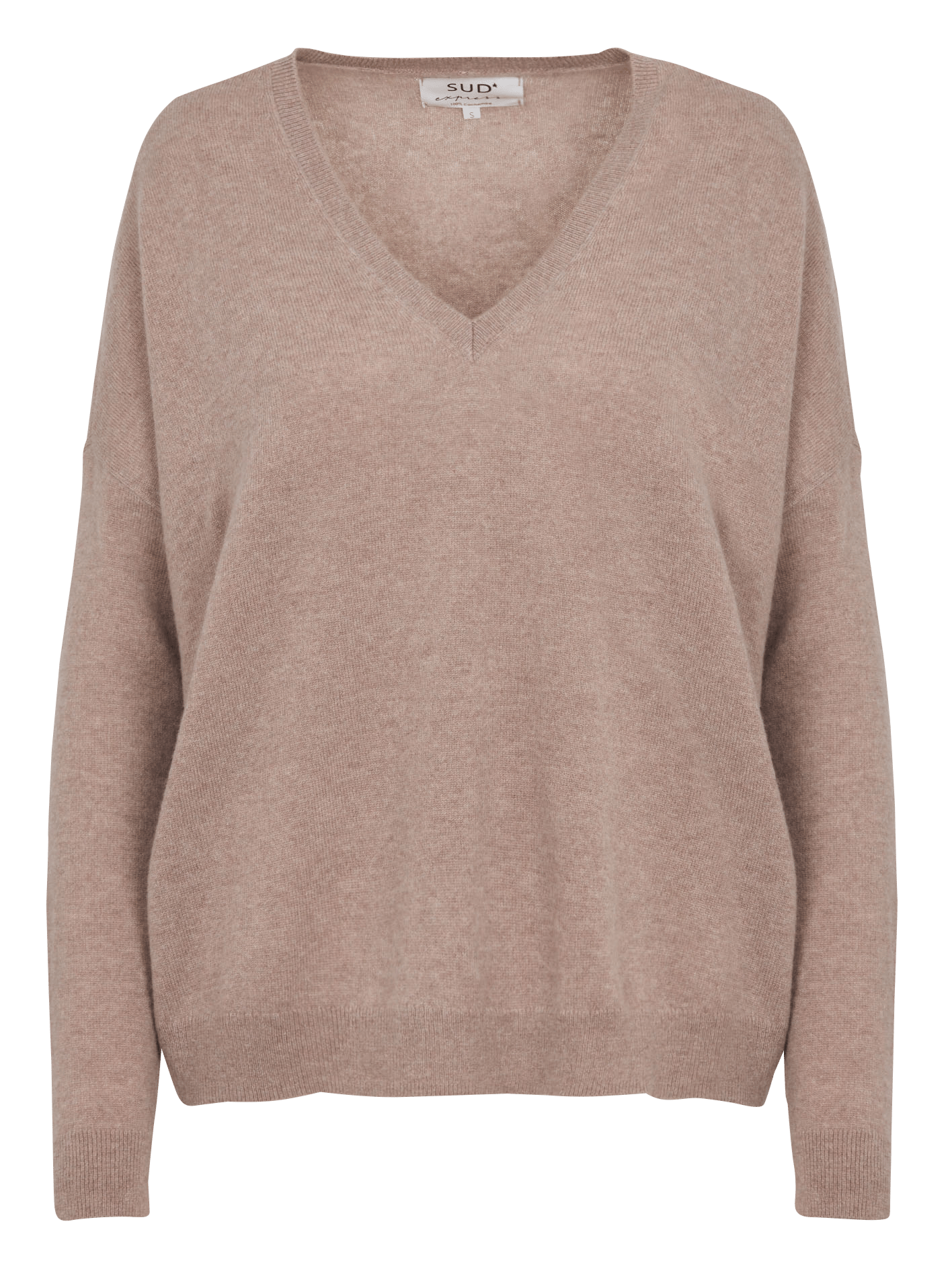 Wijde trui van kasjmier SUD EXPRESS Beige