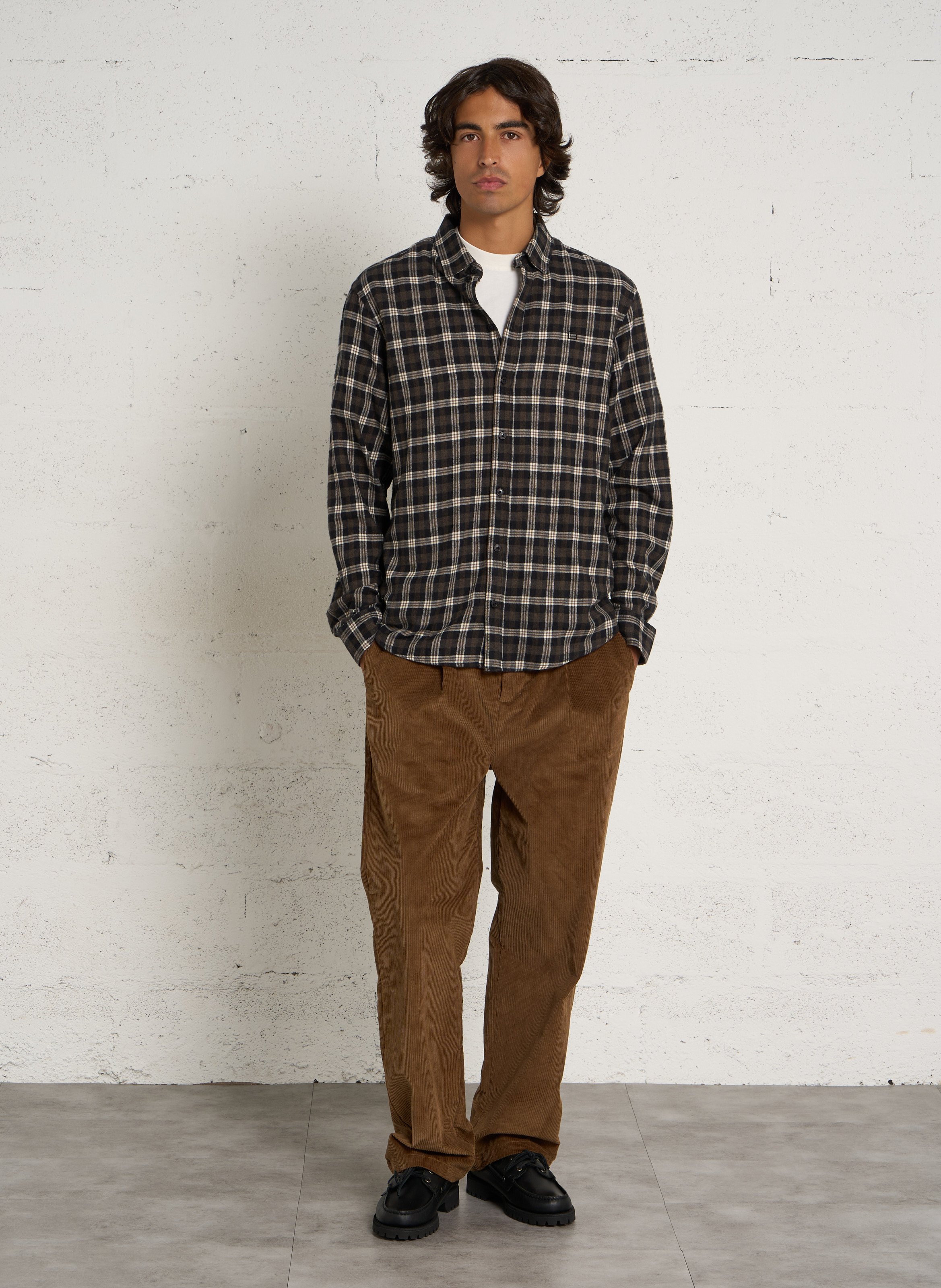 Checked cotton shirt CASUAL FRIDAY Silver