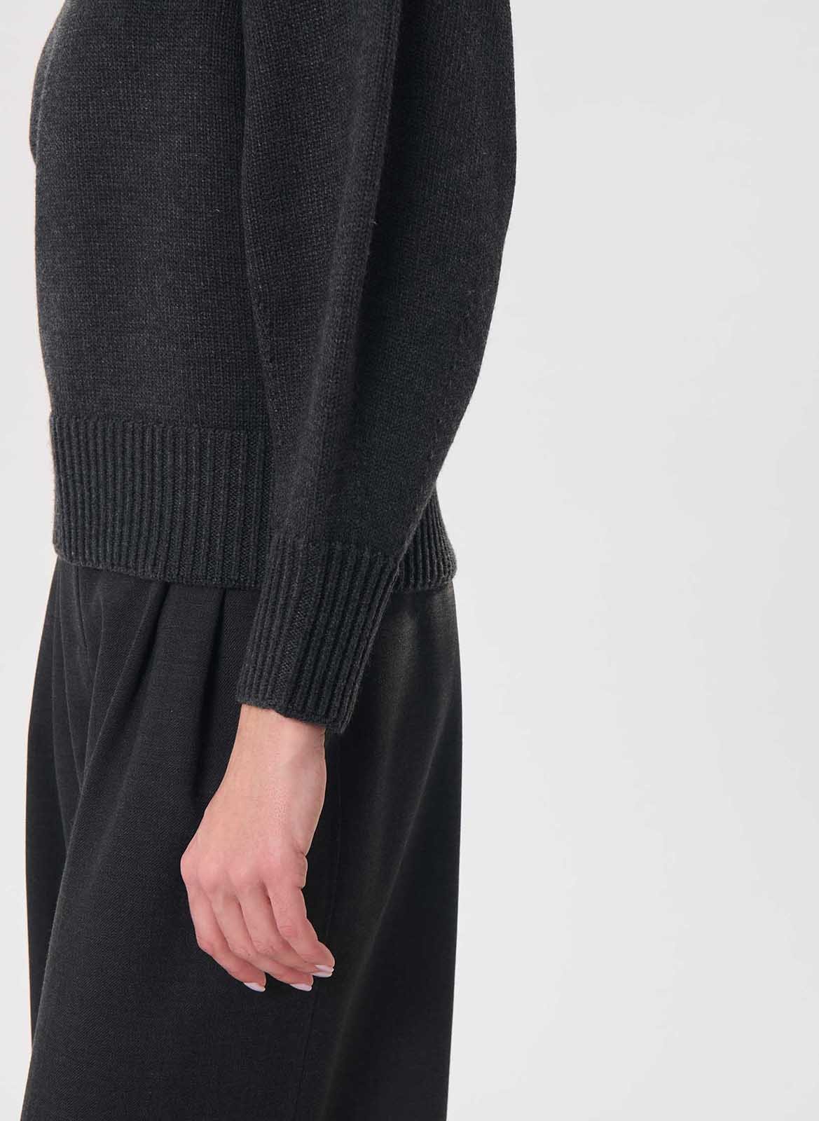 Round-neck oversized sweater TARA JARMON Grey