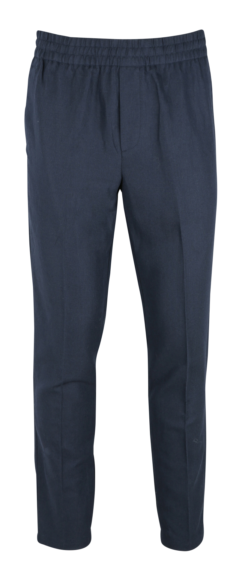 Pantalon slim en coton bio et lin SAMSOE SAMSOE Bleu
