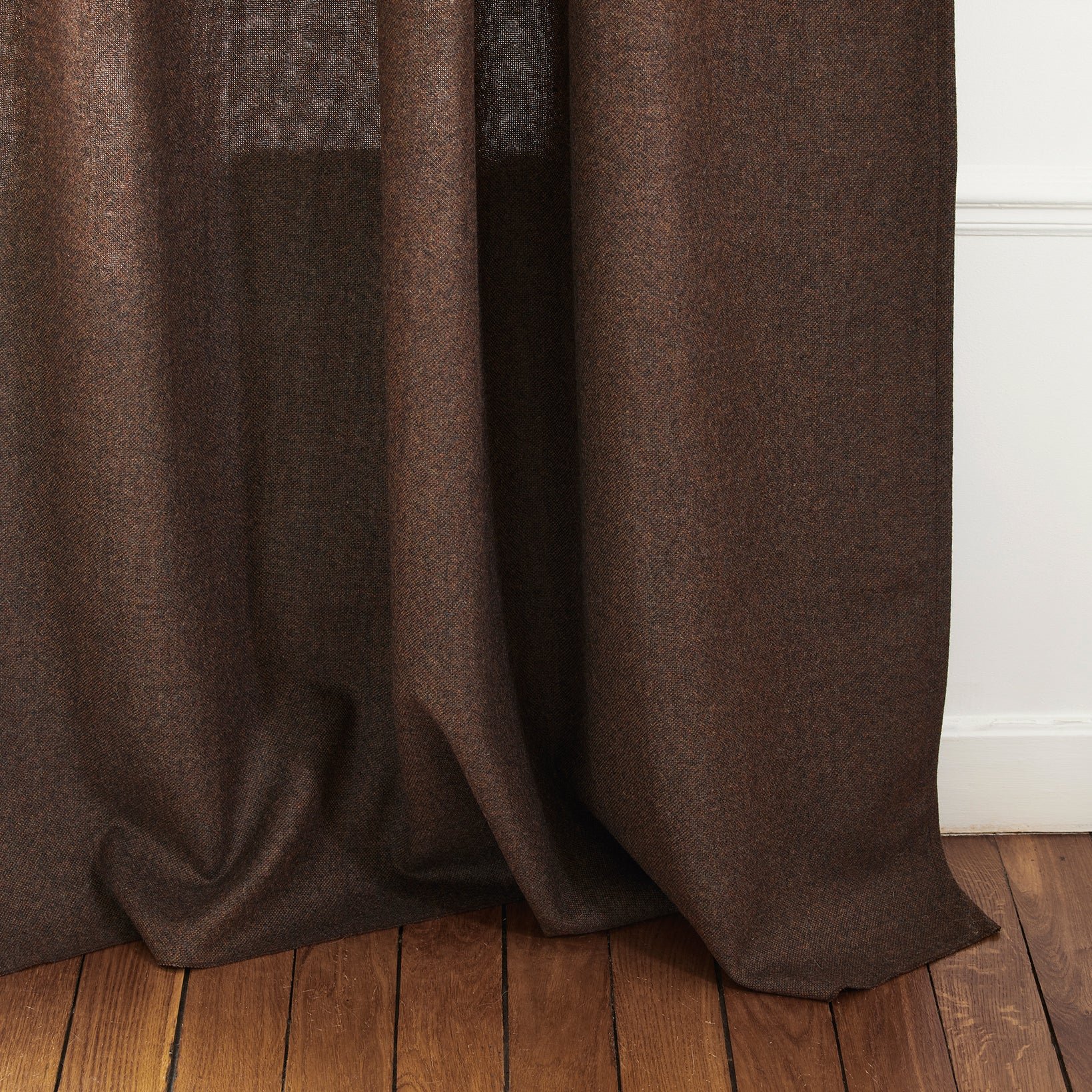 Curtain with loops MADURA Brown