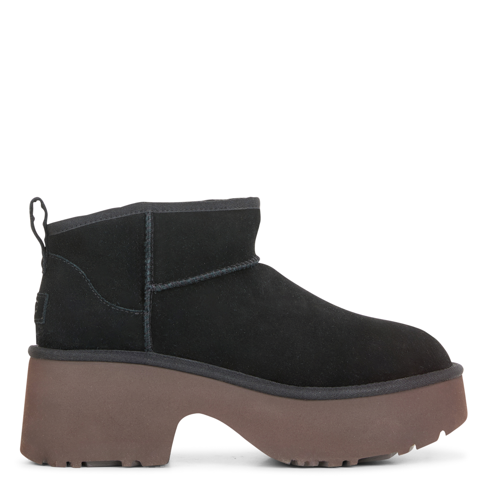 Gefütterte Stiefel mit Veloursleder-Effekt UGG Schwarz