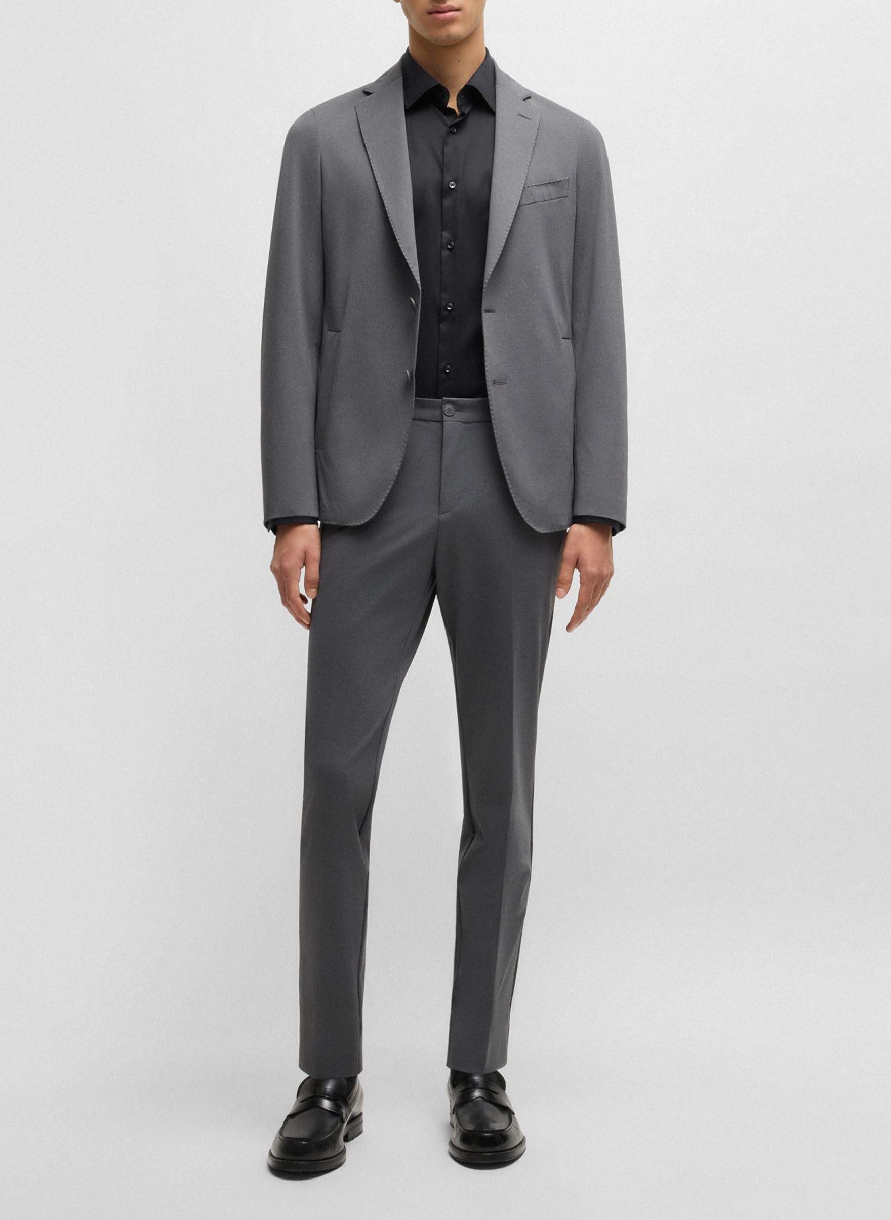 Regular city shirt BOSS Black