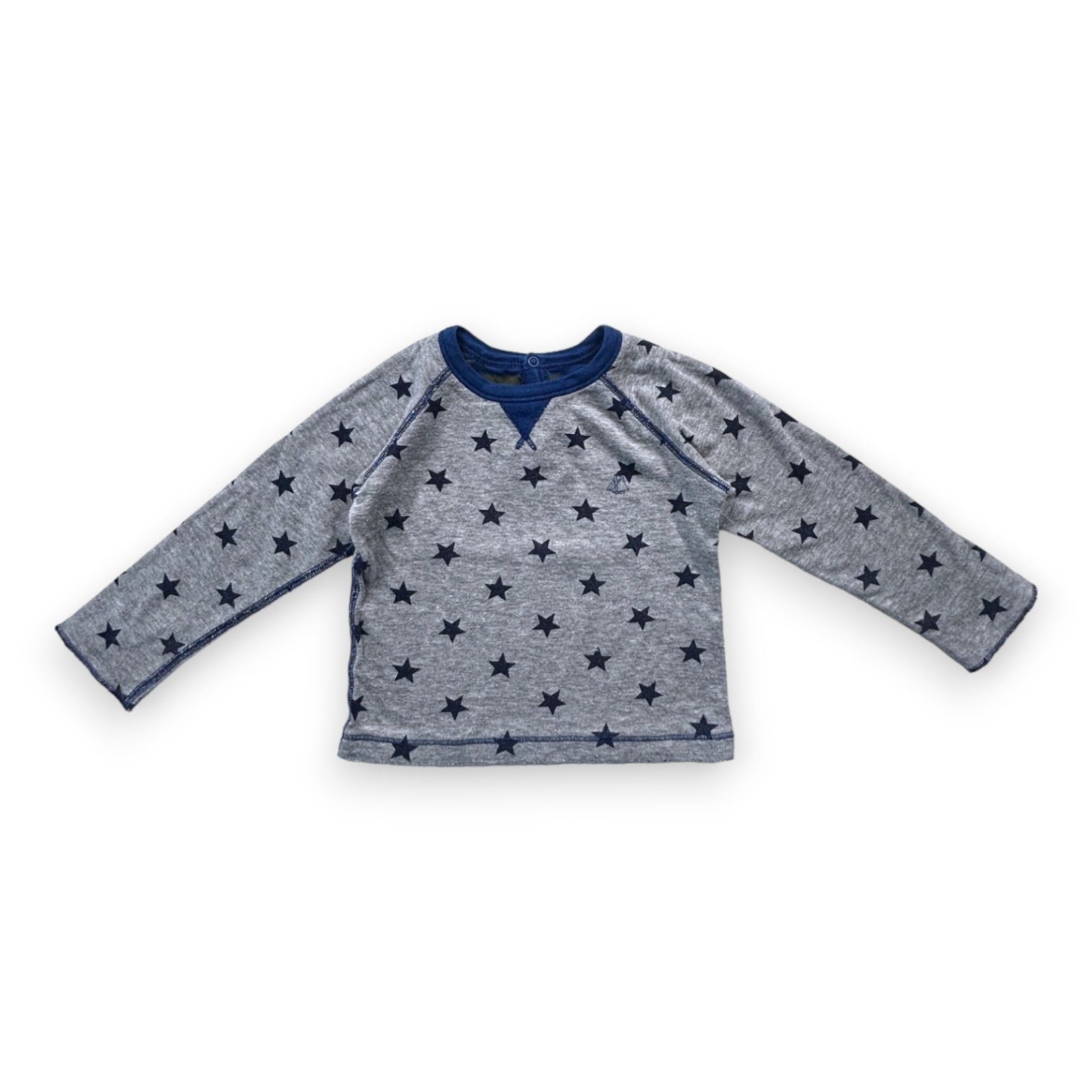 Grey baby T-shirt - 18 months PETIT BATEAU - Seconde Main Grey