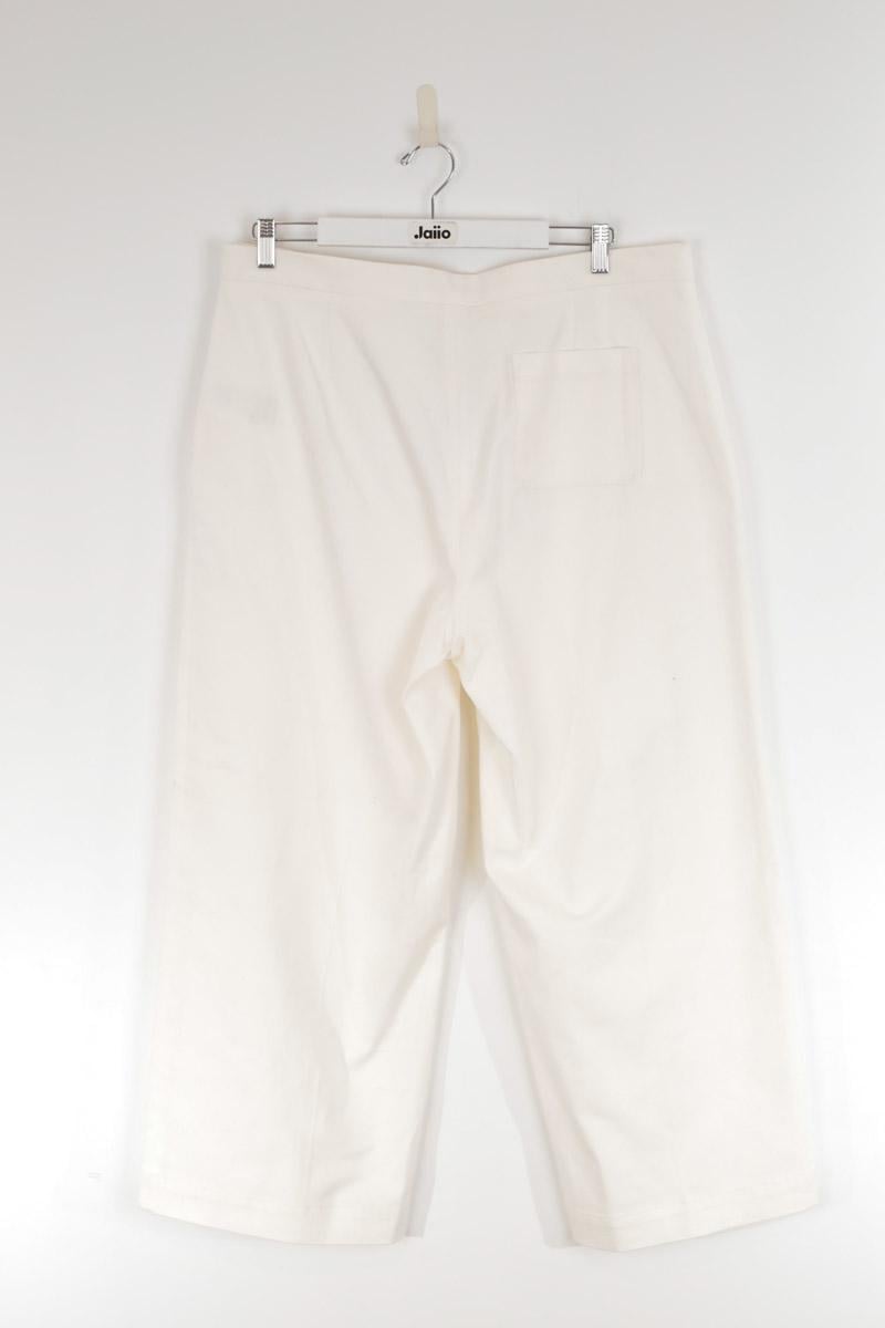 Wide cotton trousers  LK BENNETT - Seconde Main White