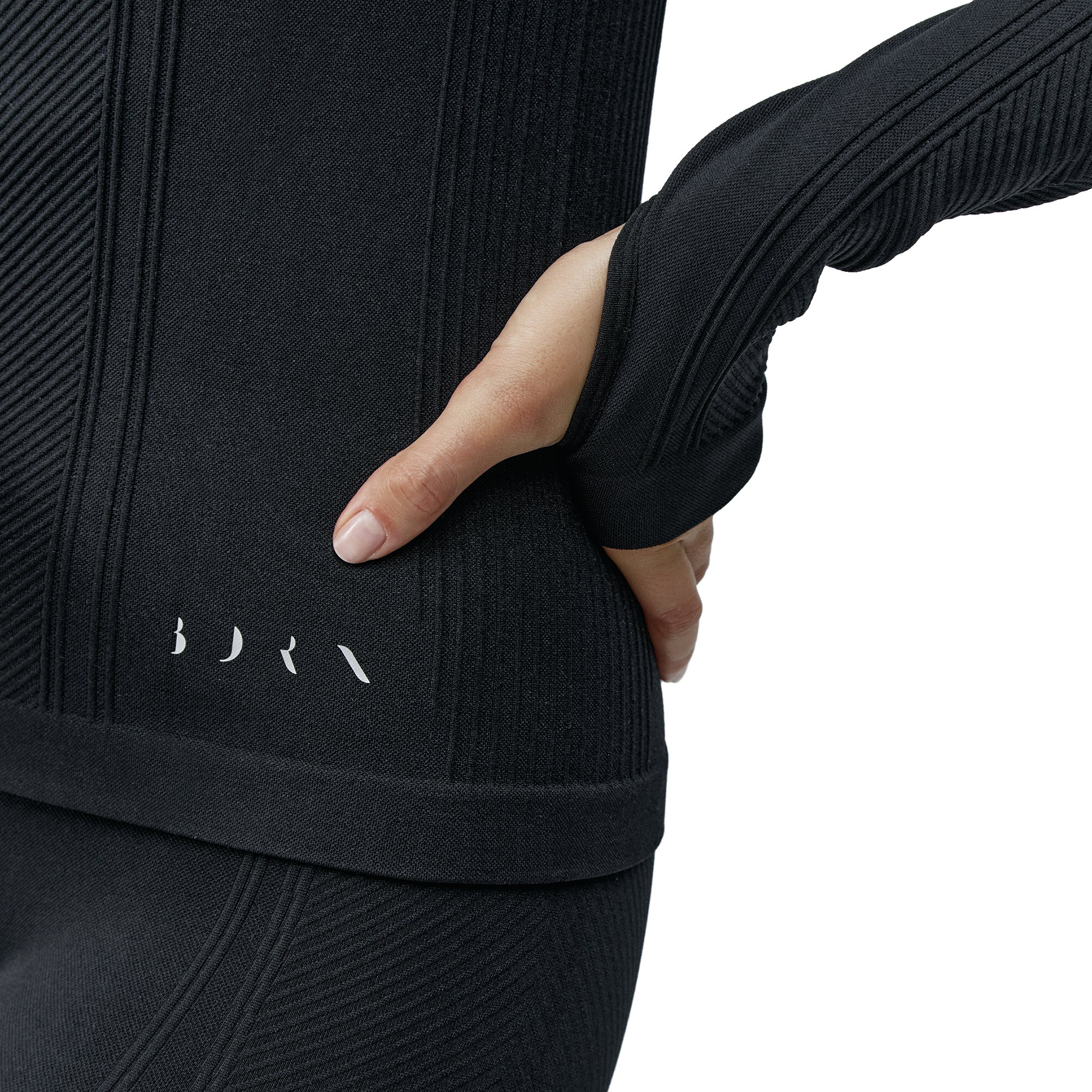 Seamless outer jacket BORN LIVING YOGA Black