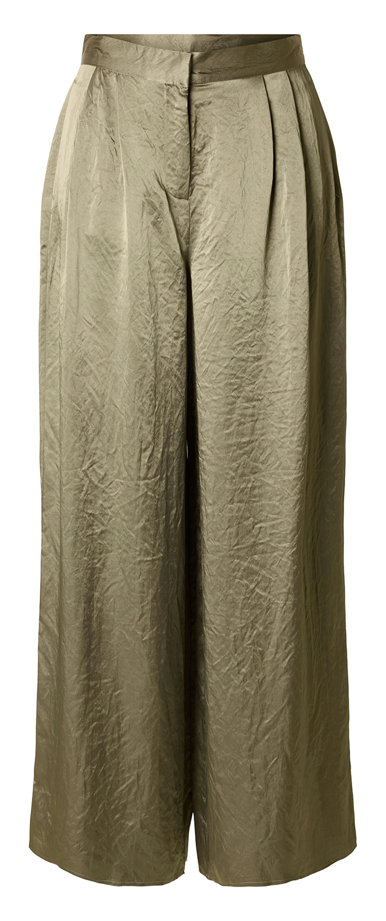 Pantalon large satiné SELECTED Gris