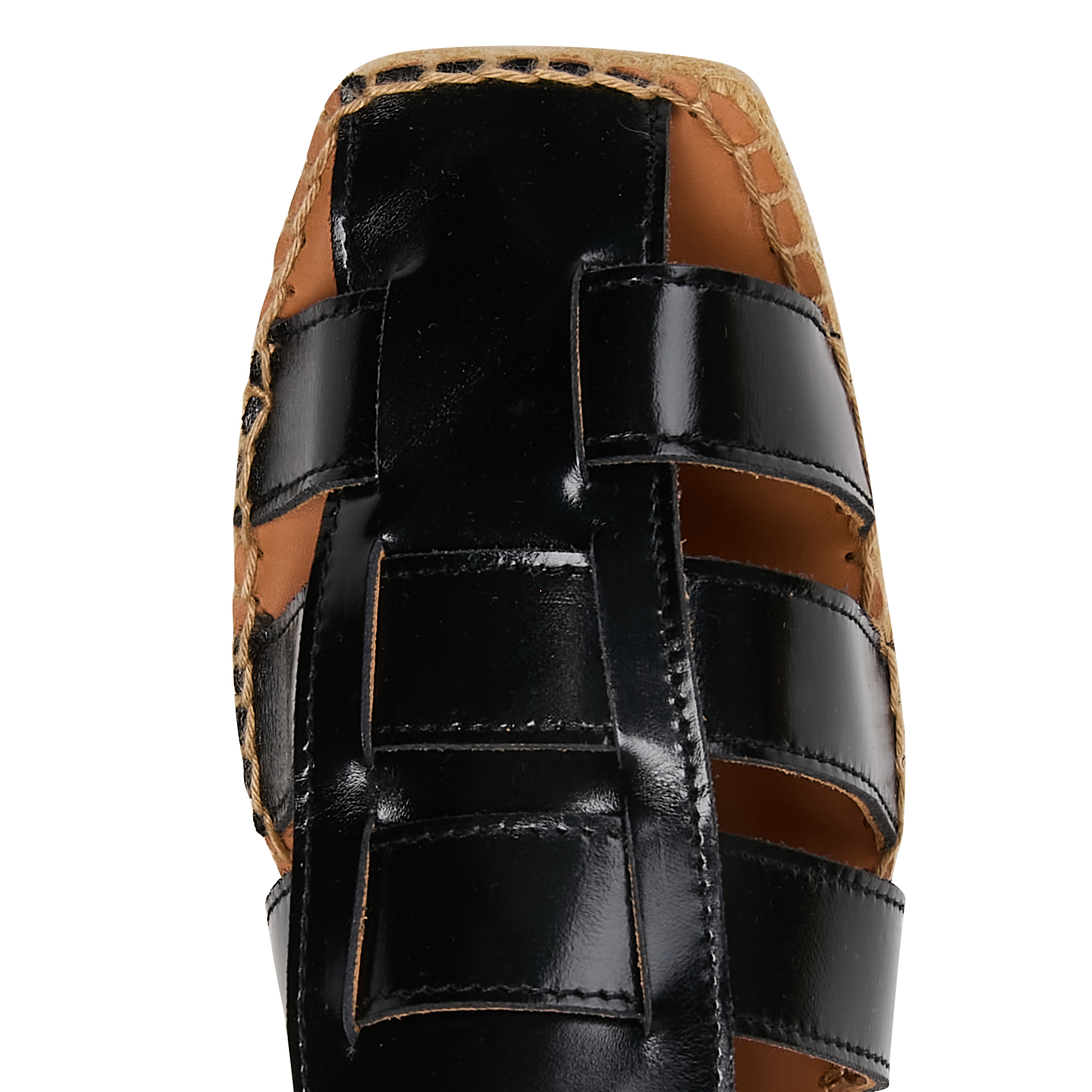 Espadrilles van leer NAGUISA Zwart