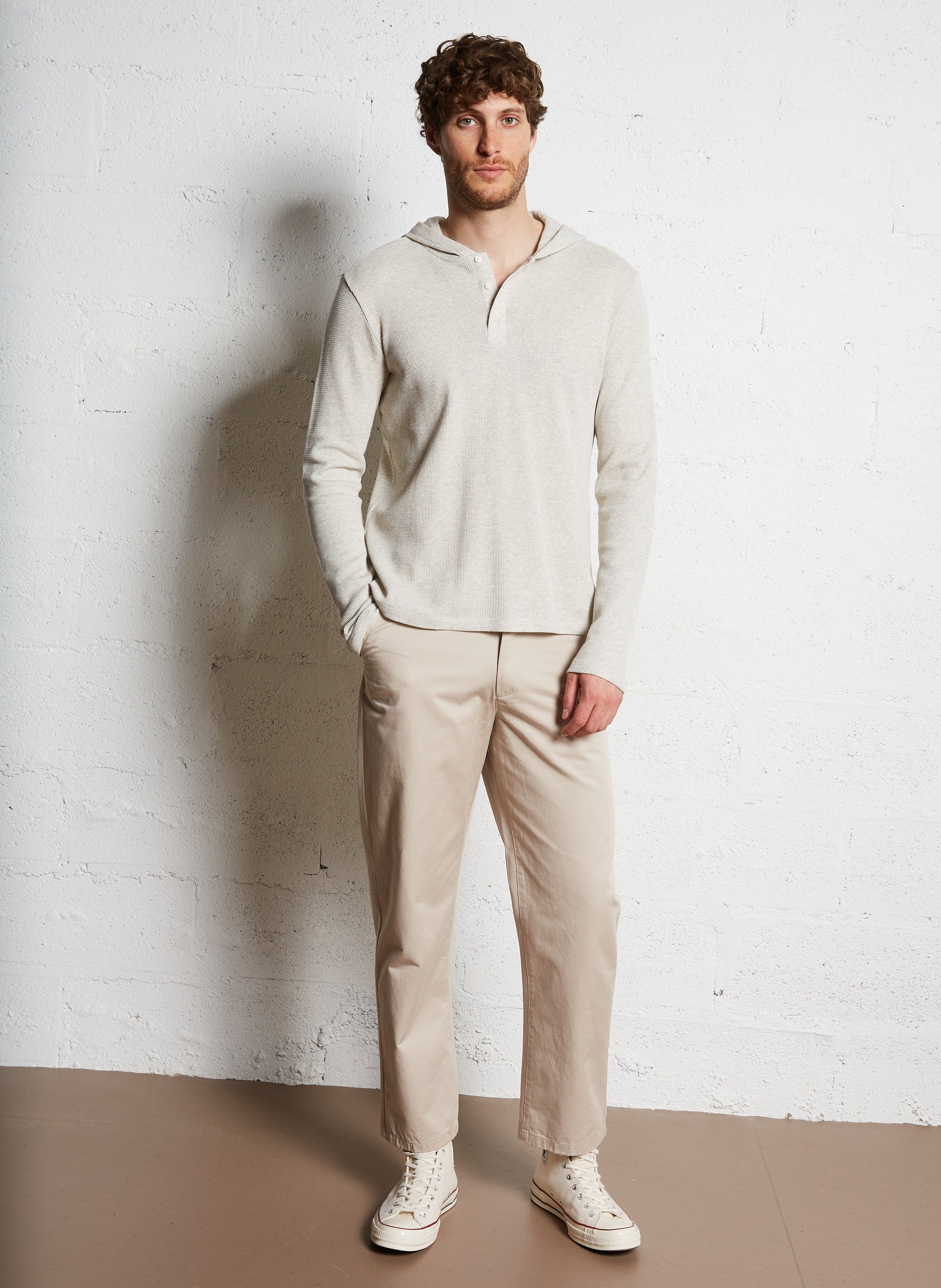 Chinohose aus Bio-Baumwolle KNOWLEDGE COTTON APPAREL Beige