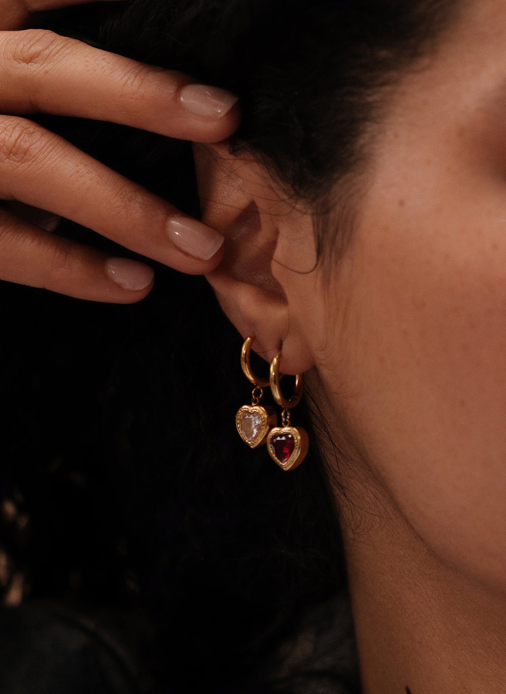 Mini Aegir hoop earrings AEC Paris White