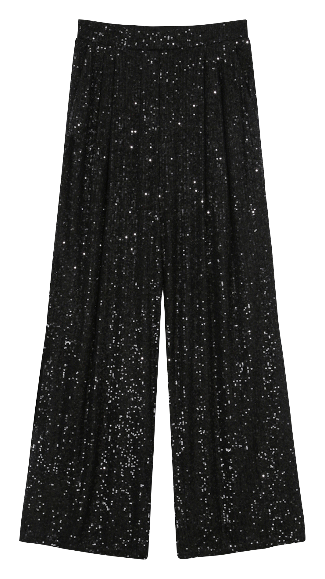 Wide-leg glitter pants GRACE ET MILA Black
