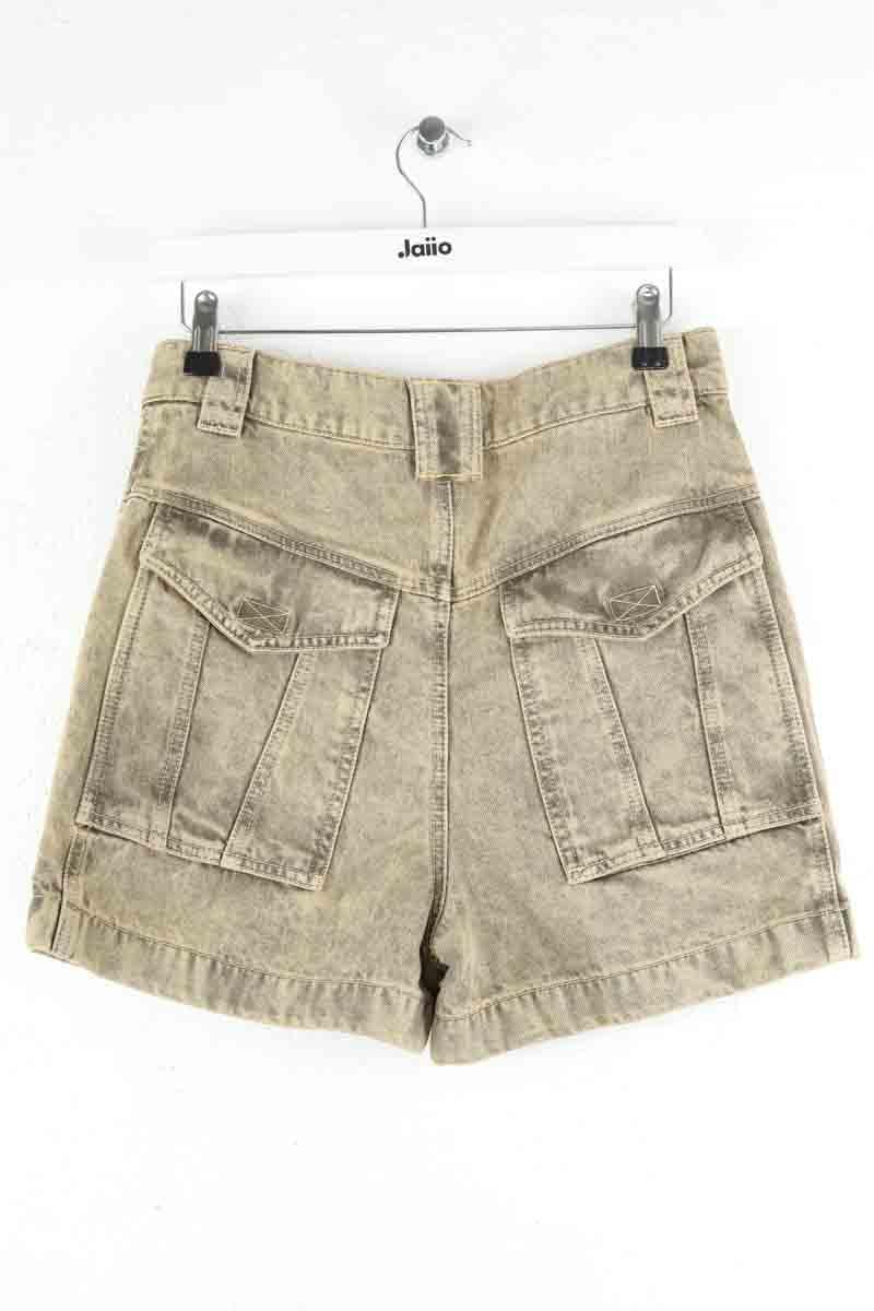 Cotton mini shorts ISABEL MARANT ÉTOILE - SECONDE MAIN Beige