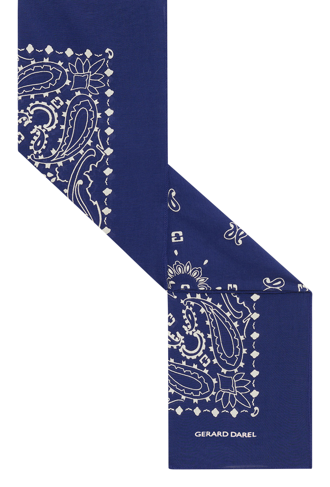 Bedrucktes Baumwoll-Bandana GERARD DAREL Blau